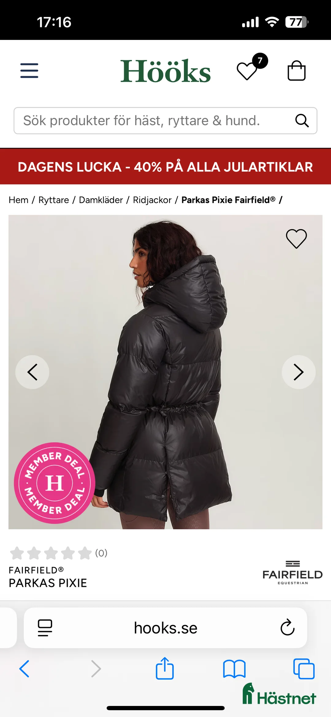 Jackor & Kavajer ryttarutrustning till salu: Helt ny vinterjacka  i Gislaved - Annons 2