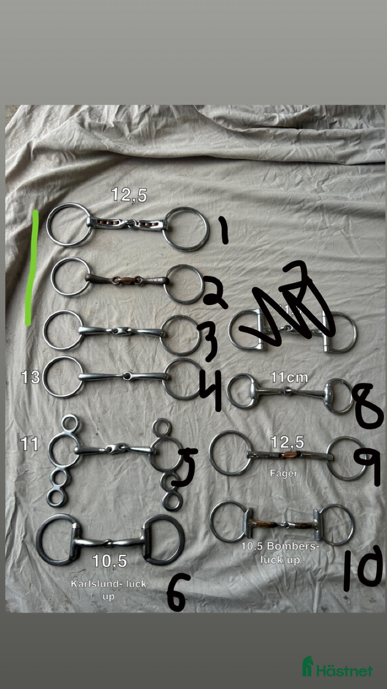 Bett hästutrustning till salu: Olika bett i Kristianstad - Annons 8