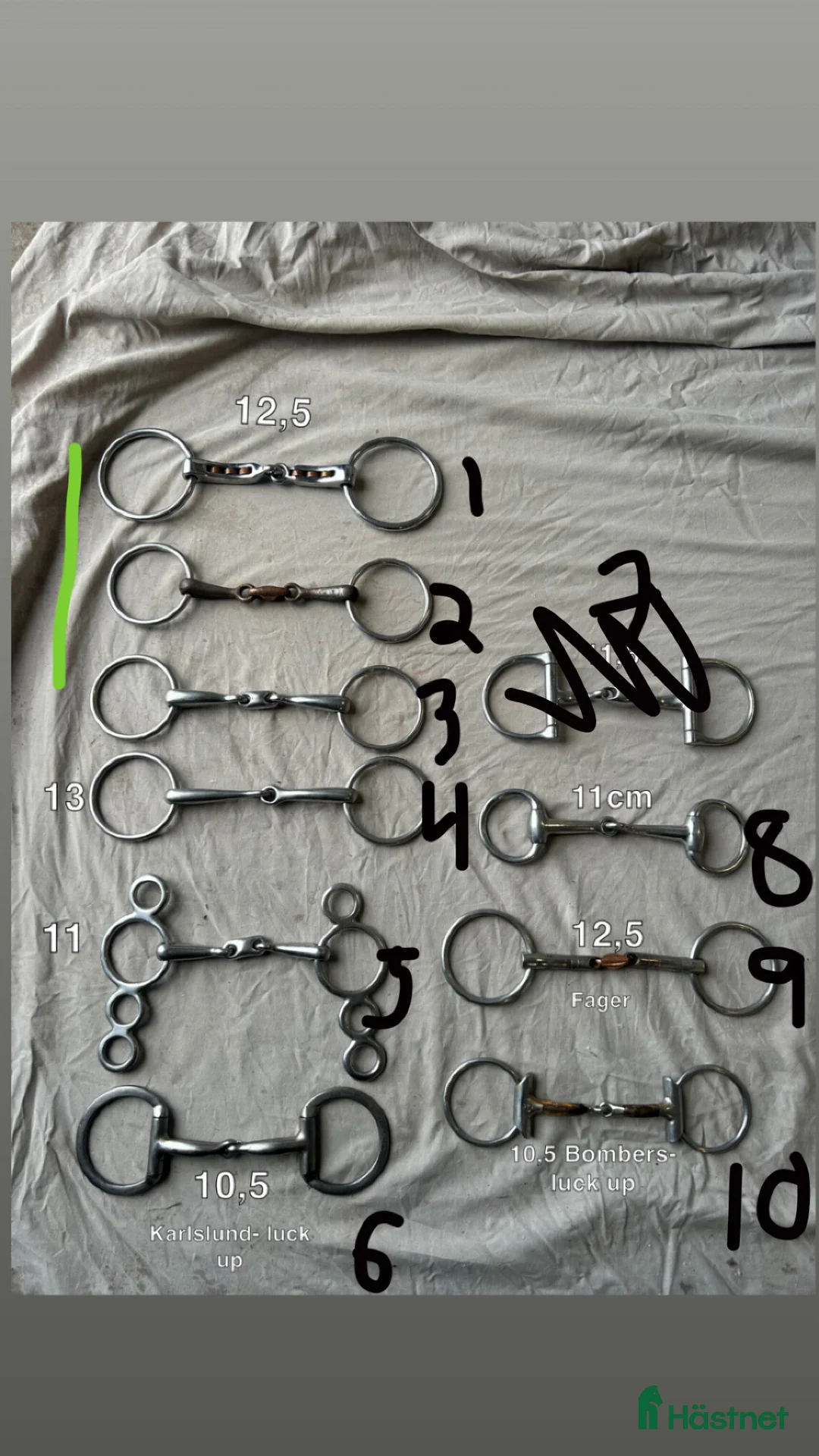 Bett hästutrustning till salu: Olika bett - Annons 1