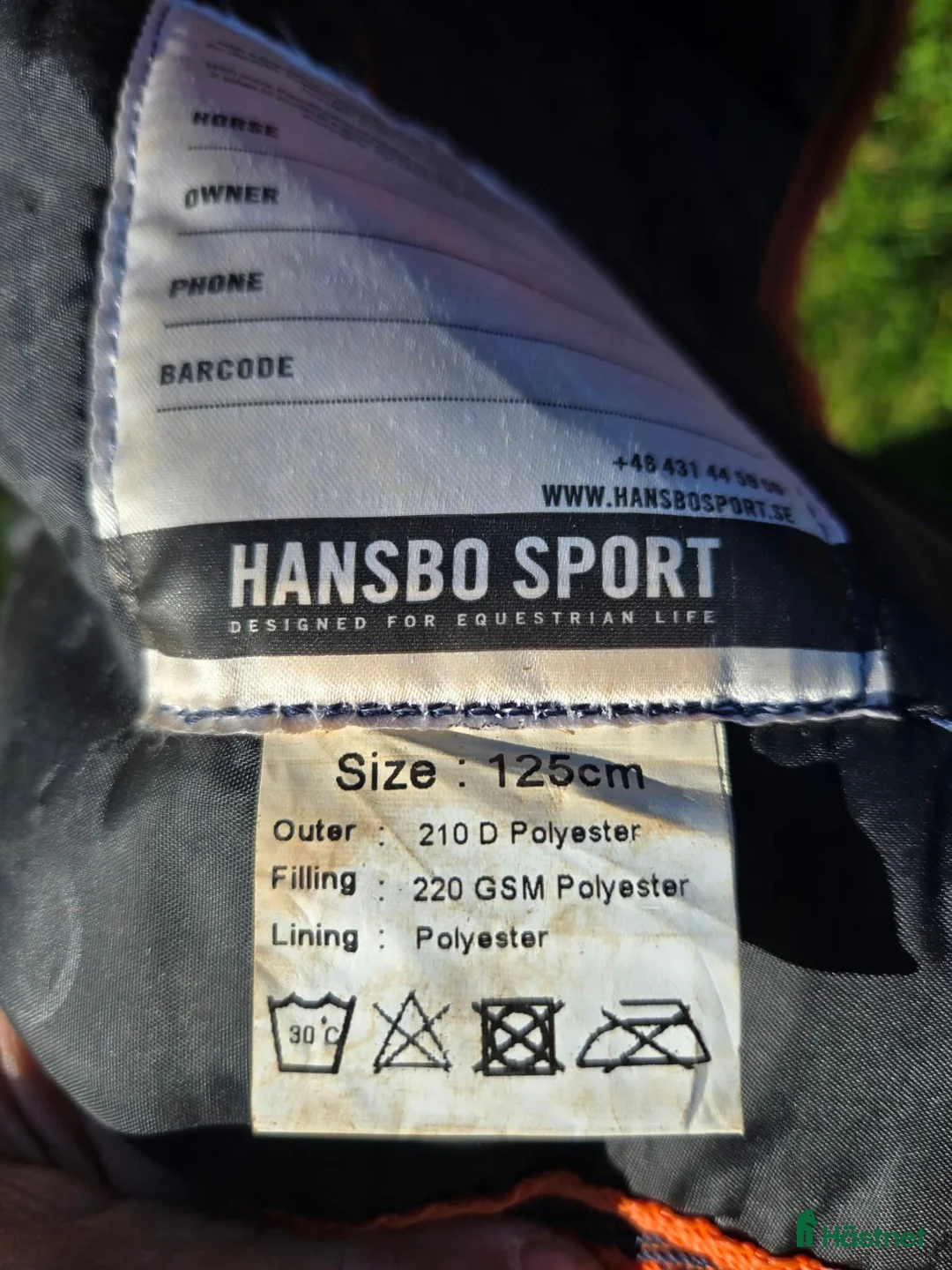 Täcken hästutrustning till salu: Stalltäcke Hansbo i Broaryd - Annons 2