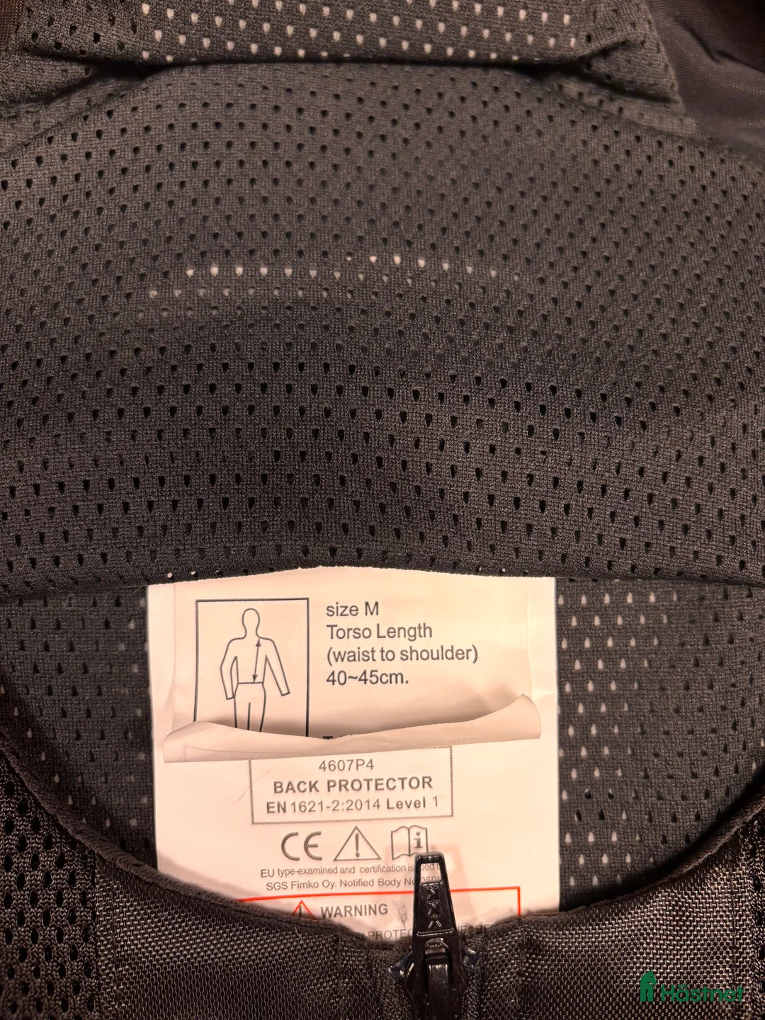 Säkerhetsvästar ryttarutrustning till salu: Ryggskydd Stl M - Annons 2