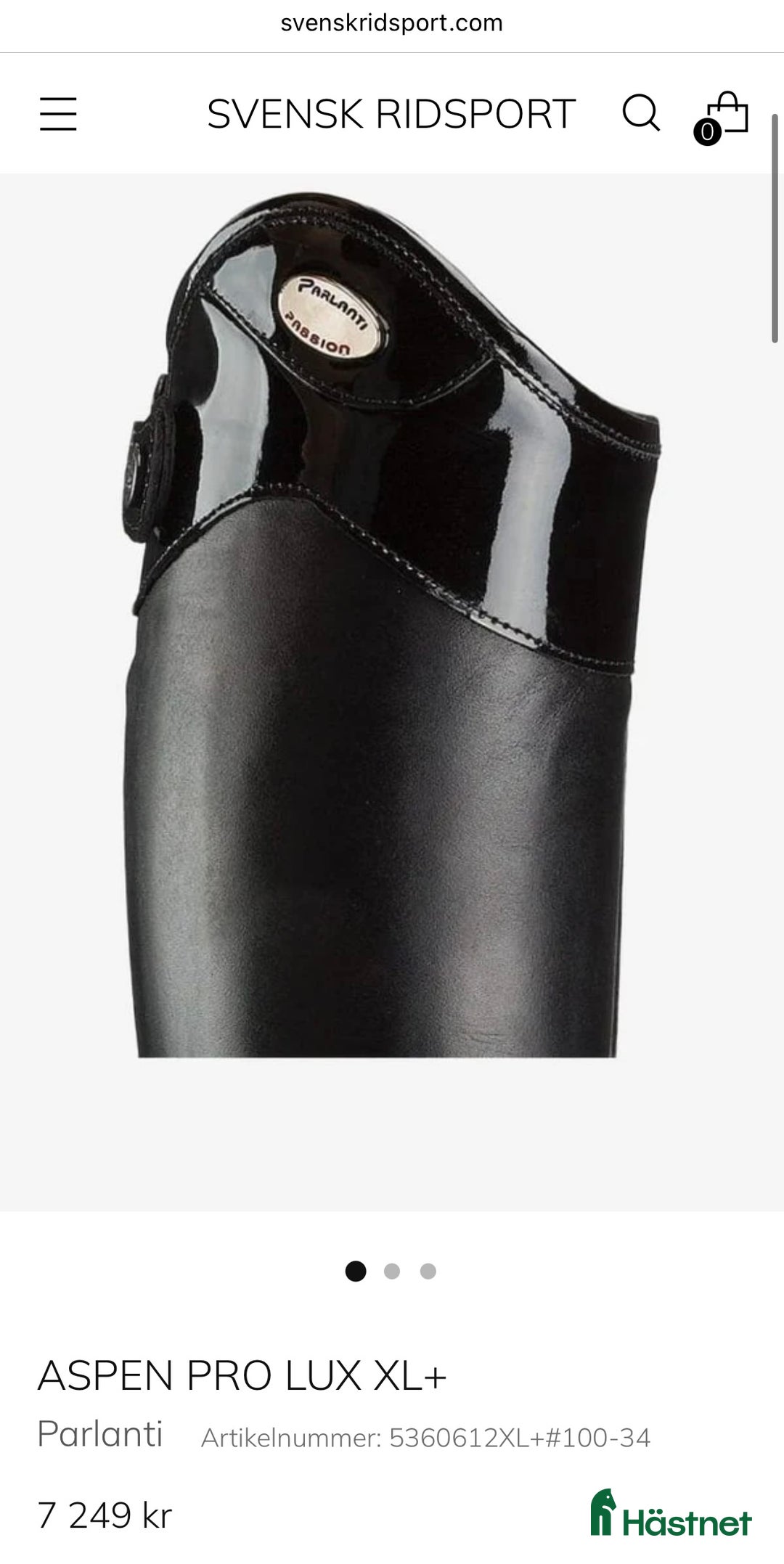 Ridstövlar ryttarutrustning till salu: Parlanti ridstövlar i nyskick i Falkenberg - Annons 15