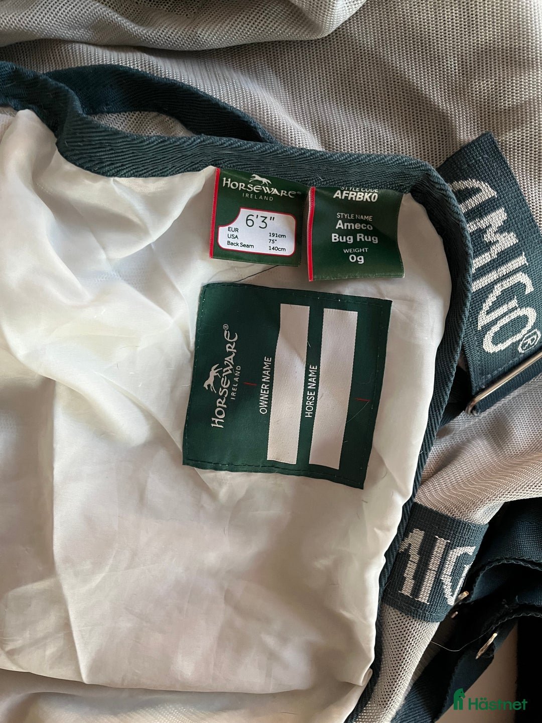 Täcken hästutrustning till salu: Amigo flugtäcke  i Viken - Annons 2