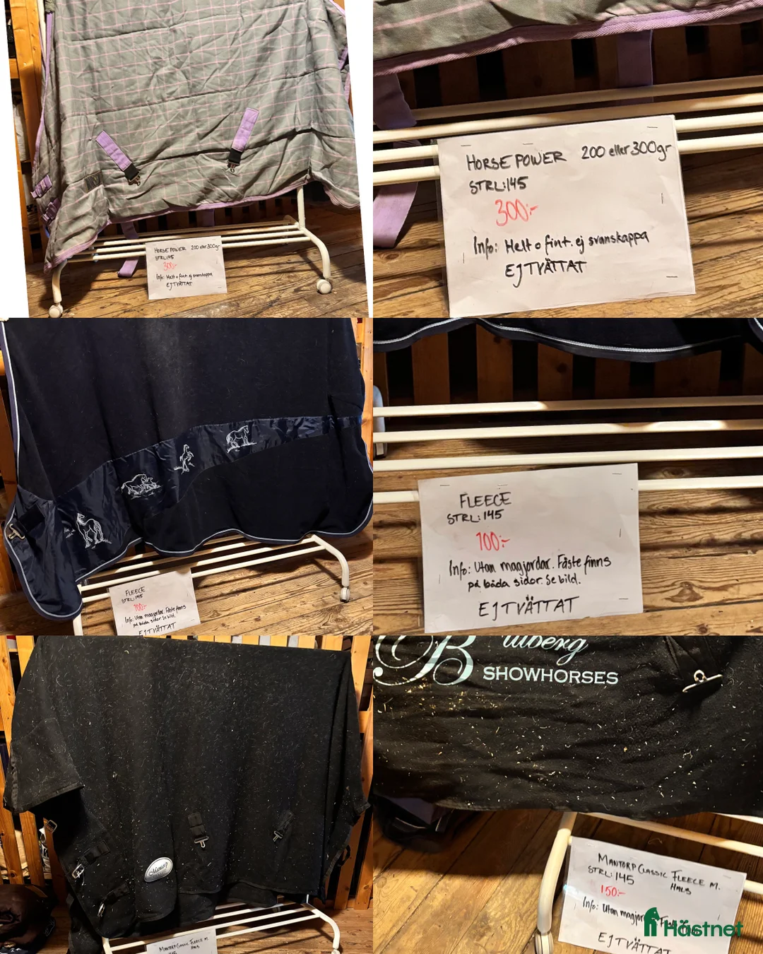 Täcken hästutrustning till salu: Stort täckes paket 1800:- - Annons 2