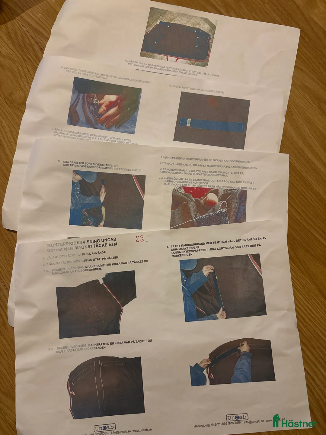 Täcken hästutrustning till salu: Lösa magneter till täcke i Vallentuna - Annons 2