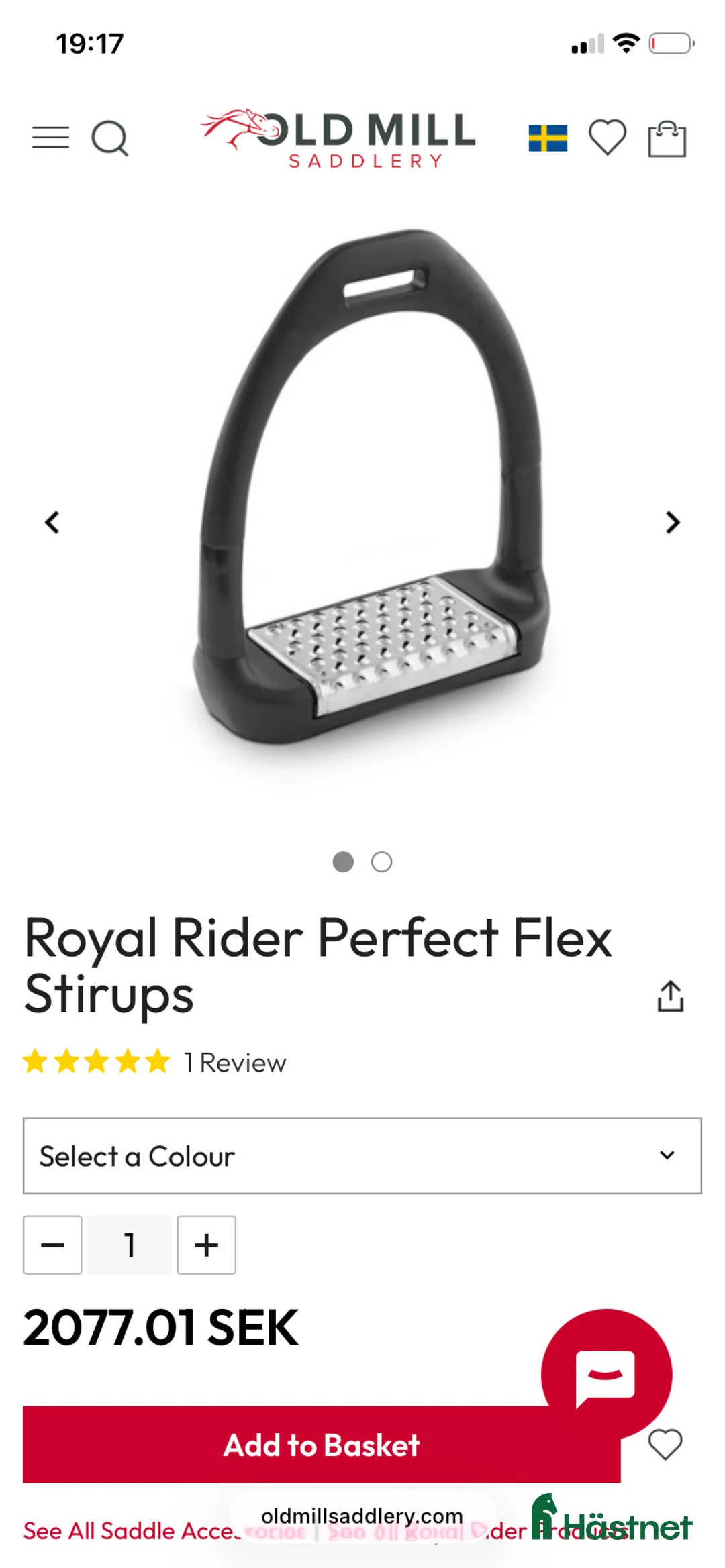 Stigbyglar hästutrustning till salu: Stigbyglar Royal rider perfekt flex i fint skick  - Annons 1