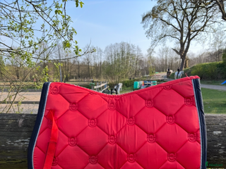 Schabrak & Vojlockar hästutrustning till salu: Equestrian Stockholm schabrak röd i Öjersjö - Annons 15