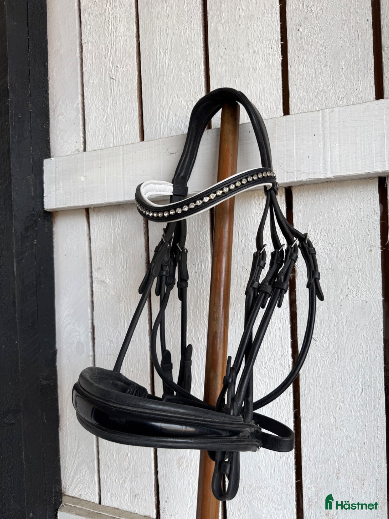 Träns hästutrustning Svart rundsytt kandar  - Annons 11