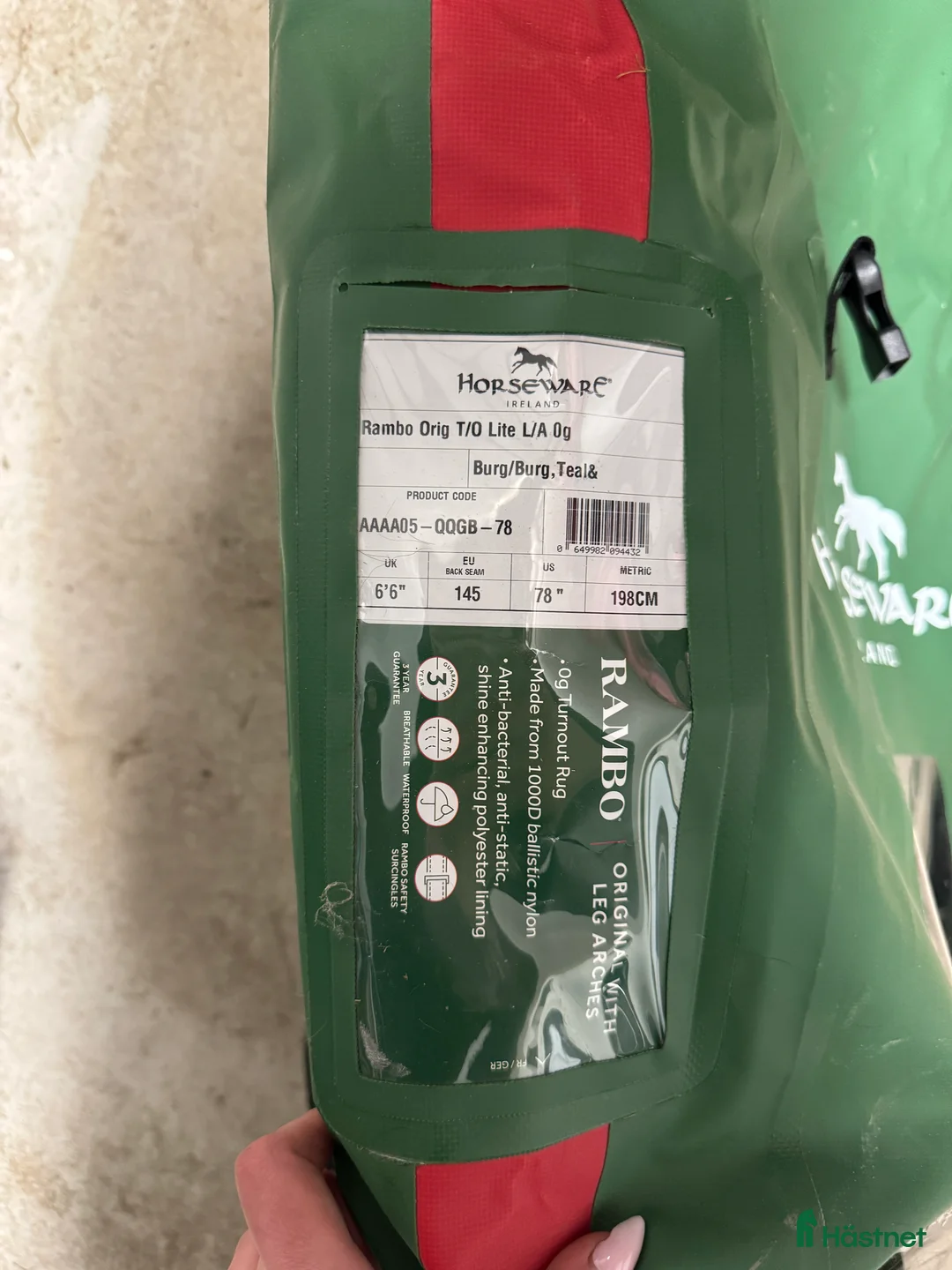Täcken hästutrustning till salu: Rambo 0g regntäcke - Annons 3