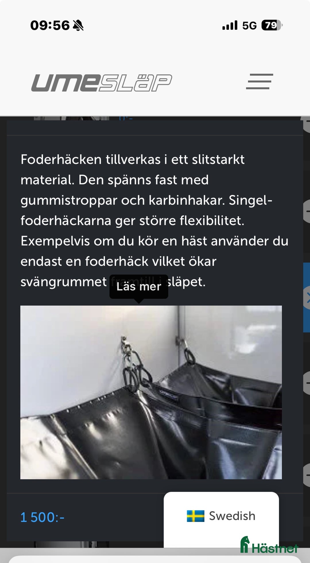 Övrig utrustning övrig utrustning till salu: Två foderhäckar oanvända säljes i Vallentuna - Annons 1