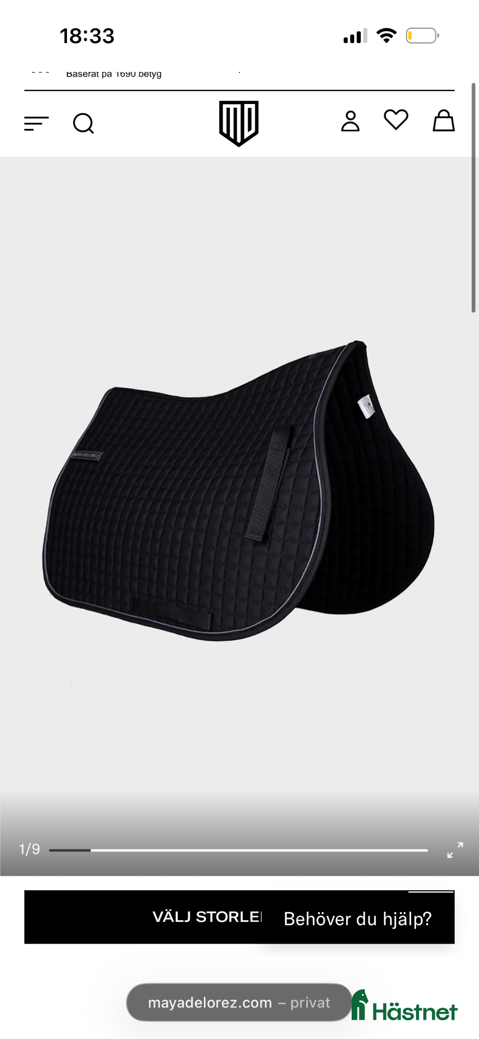 Schabrak & Vojlockar hästutrustning Fint Maya delorez schabrak - Annons 2