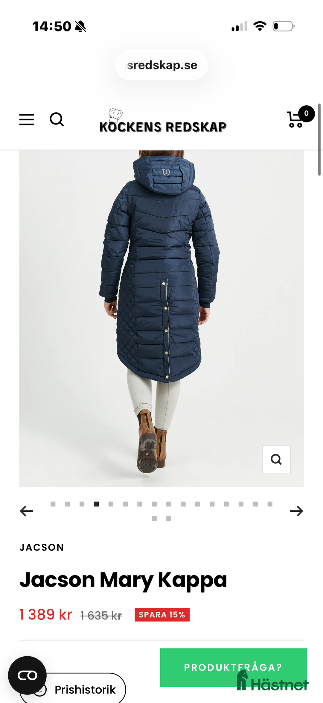 Jackor & Kavajer ryttarutrustning till salu: 💙oanvänd JACSON kappa till salu💙 i Kiruna - Annons 4