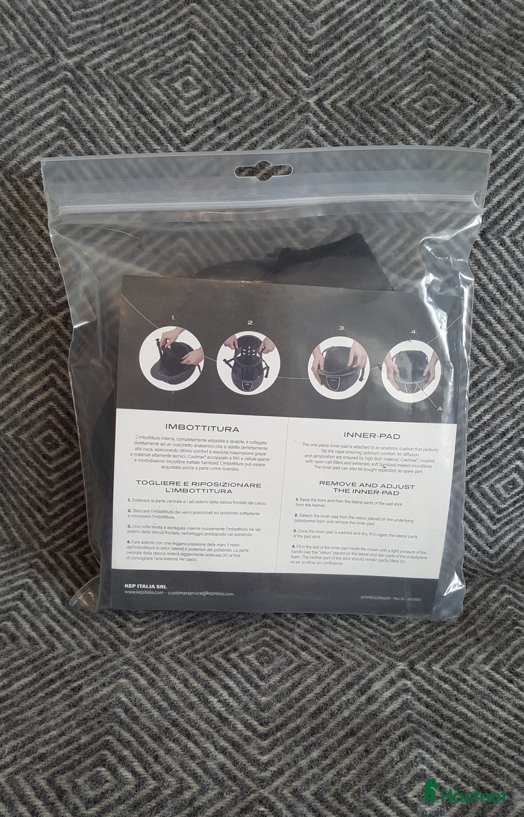 Hjälmar ryttarutrustning till salu: Innerpad till KepItalia-hjälm Strl 54  - Annons 3