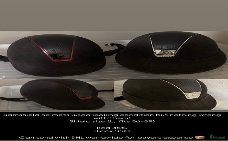 Hjälmar ryttarutrustning till salu: 2Samshields säljes(passar 56-59 beroende på kudde) i Lövestad - Annons 6
