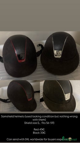 Hjälmar ryttarutrustning till salu: 2Samshields säljes(passar 56-59 beroende på kudde) i Lövestad - Annons 6