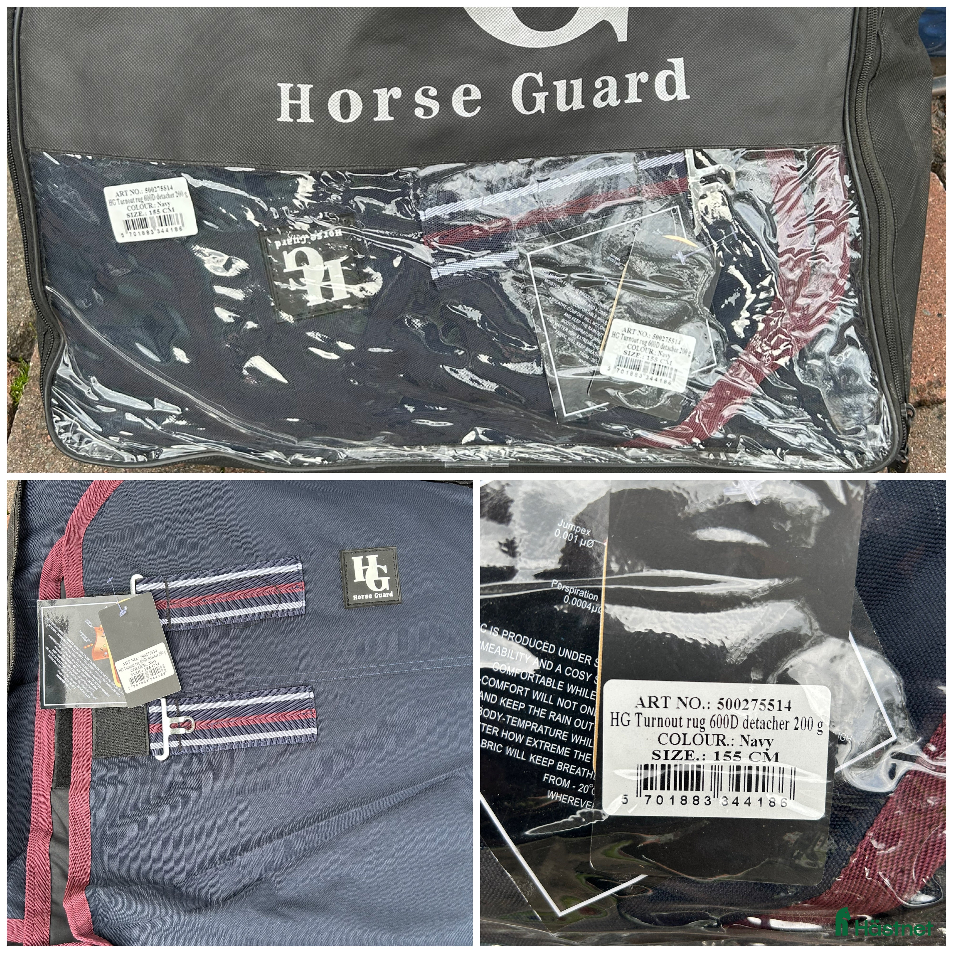 Täcken hästutrustning till salu: Hästtäcken storlek 155 i Karlstad - Annons 1