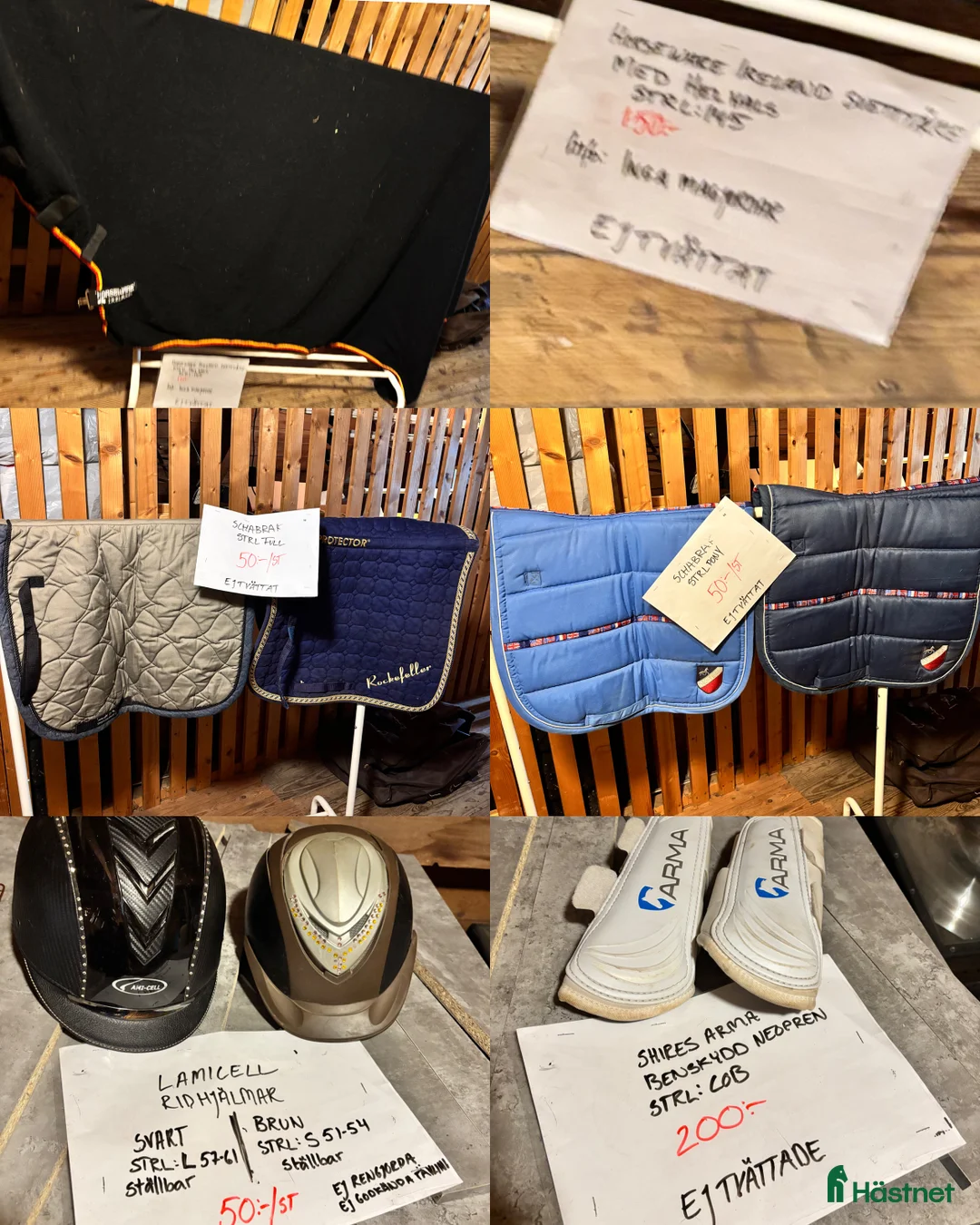 Täcken hästutrustning till salu: Stort täckes paket 1800:- - Annons 3