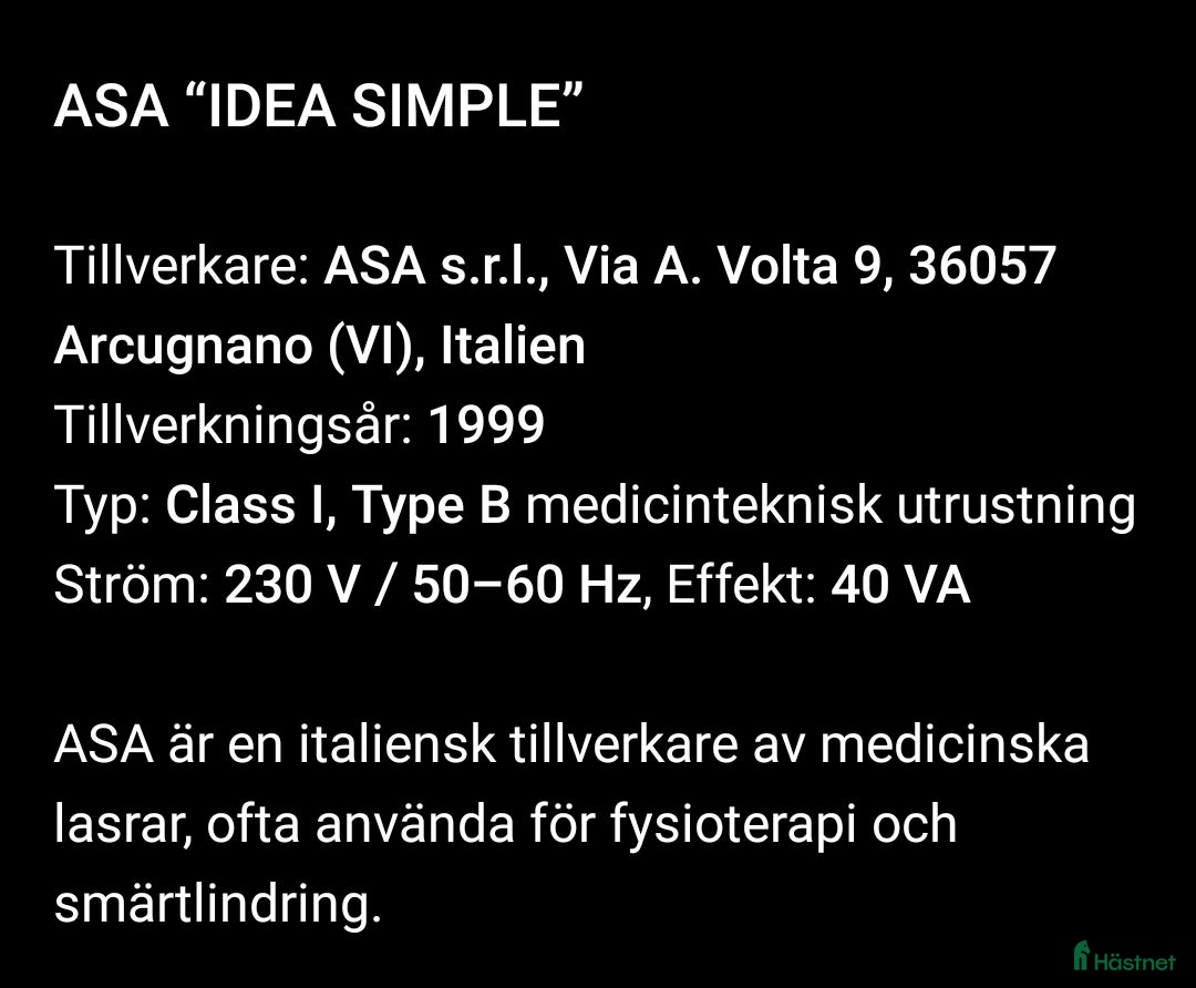 Övrig utrustning övrig utrustning till salu: Medicinsk Laser i Deje - Annons 3