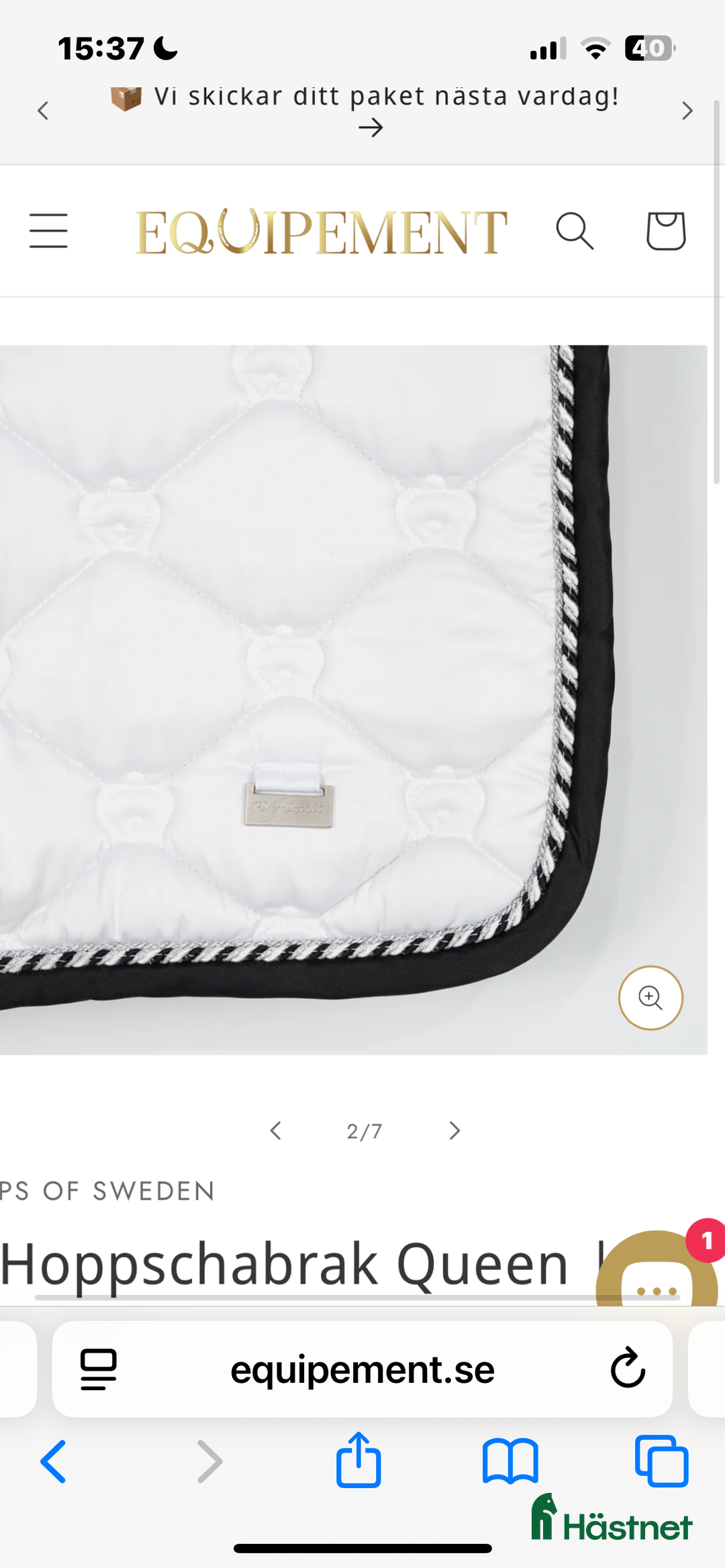 Schabrak & Vojlockar hästutrustning till salu: Ps of Sweden schabrak  i Bromma - Annons 2