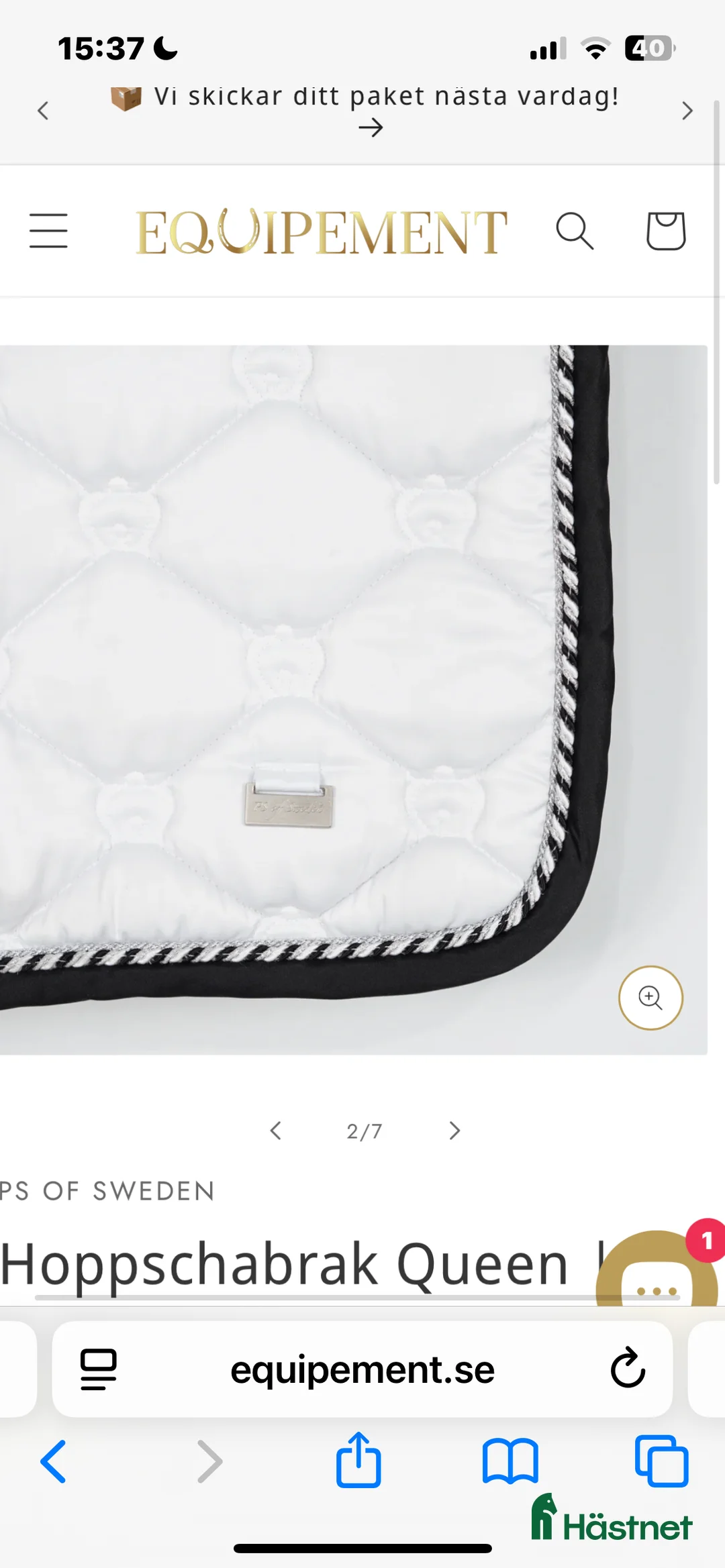 Schabrak & Vojlockar hästutrustning till salu: Ps of Sweden schabrak  i Bromma - Annons 2