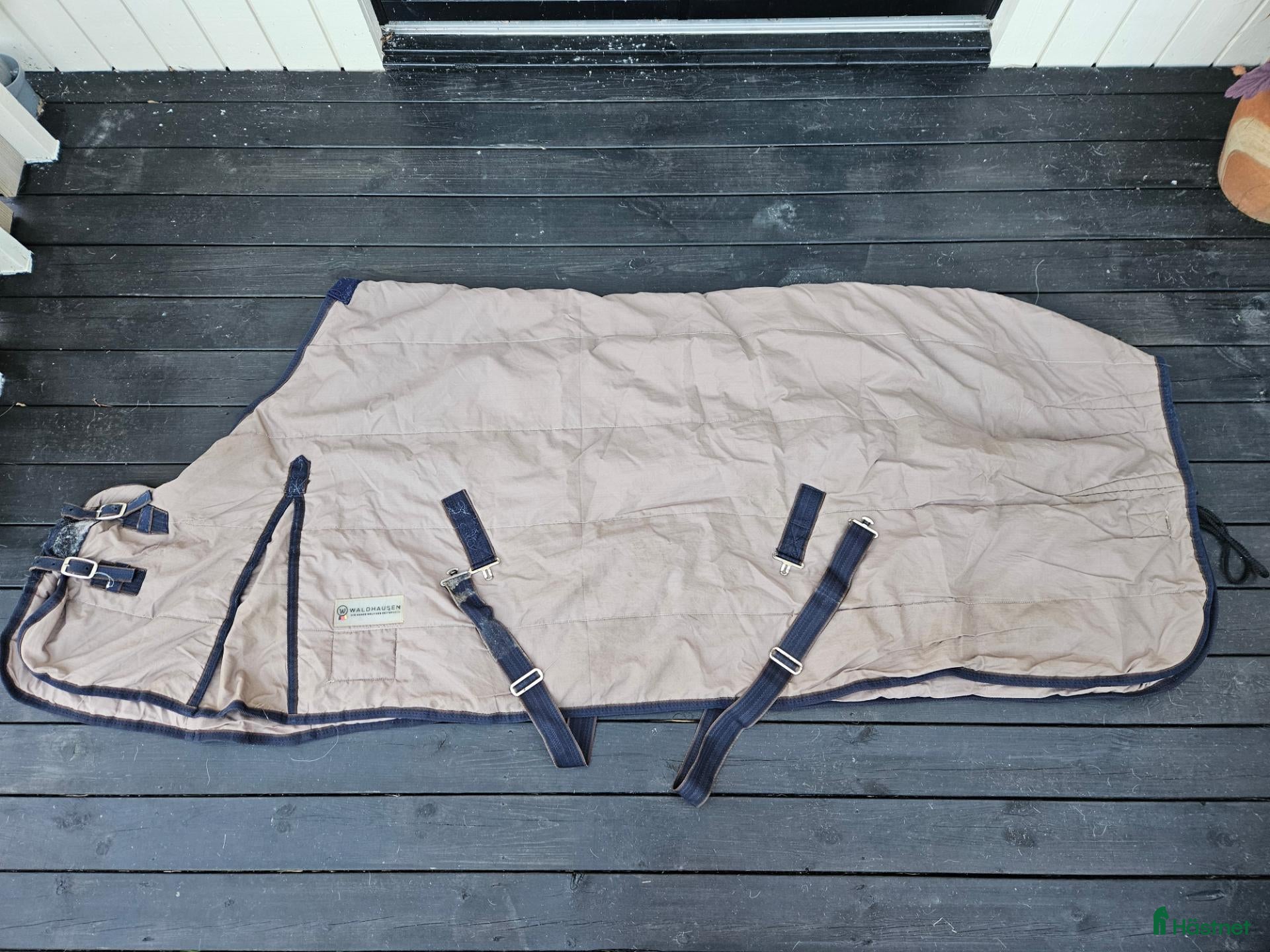 Täcken hästutrustning till salu: Beige stalltäcke - Annons 1