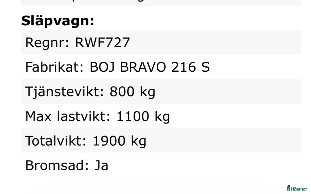 Hästtransporter  fordon & transport till salu: Boj Bravo 216S  - Annons 5