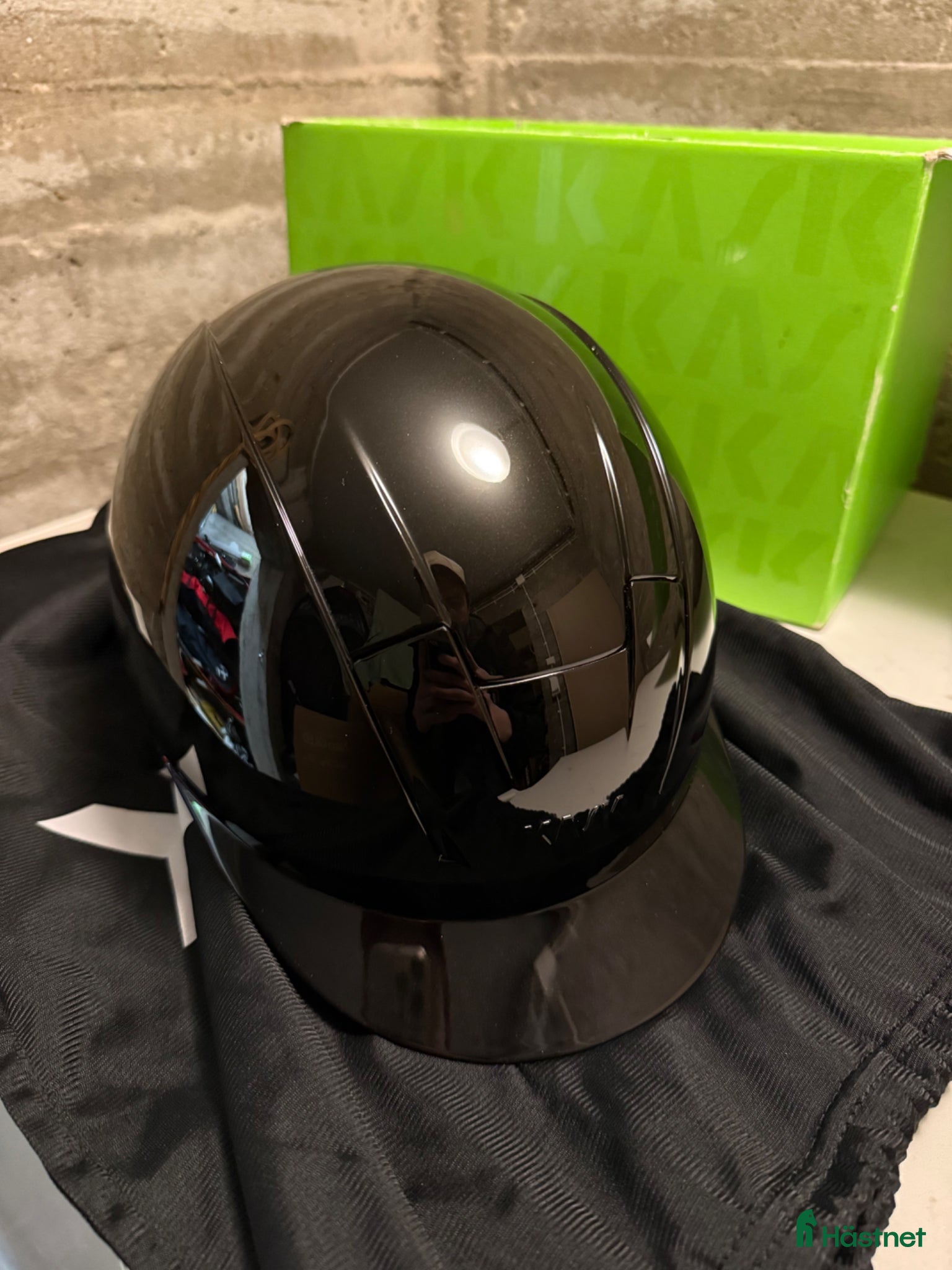 Hjälmar ryttarutrustning till salu: kask kooki black shine - Annons 2