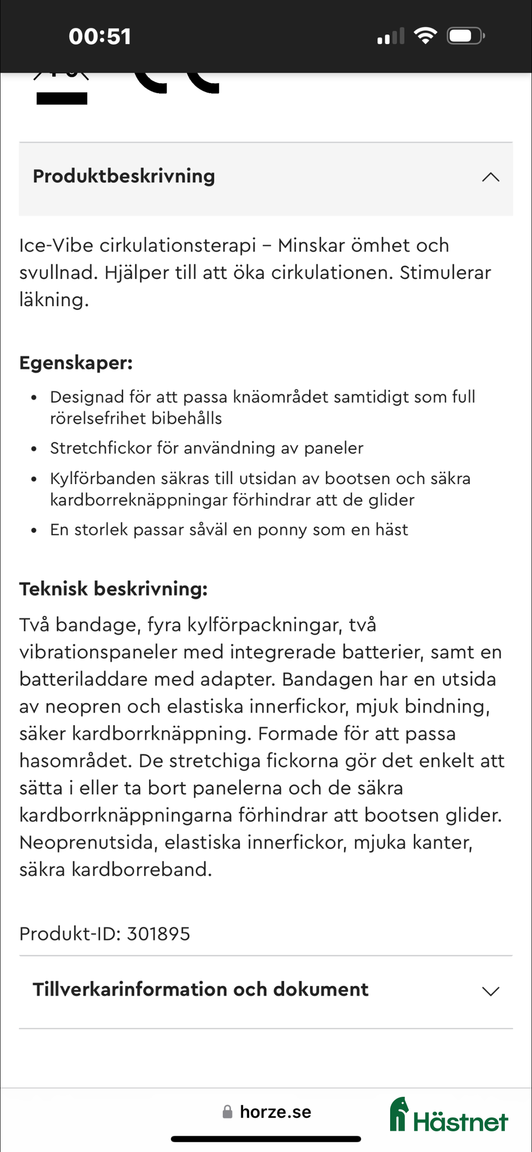 Övrig utrustning övrig utrustning till salu: Kylben bandage i Nordmaling - Annons 5