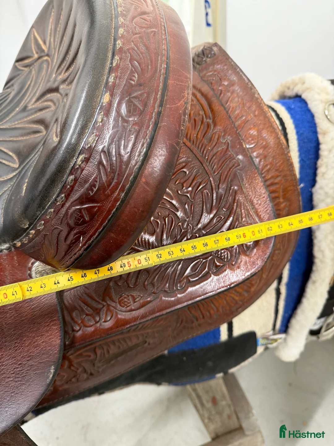 Sadlar hästutrustning till salu: Hereford tex tan westernsadel inkl sadelgjord/pad - Annons 6