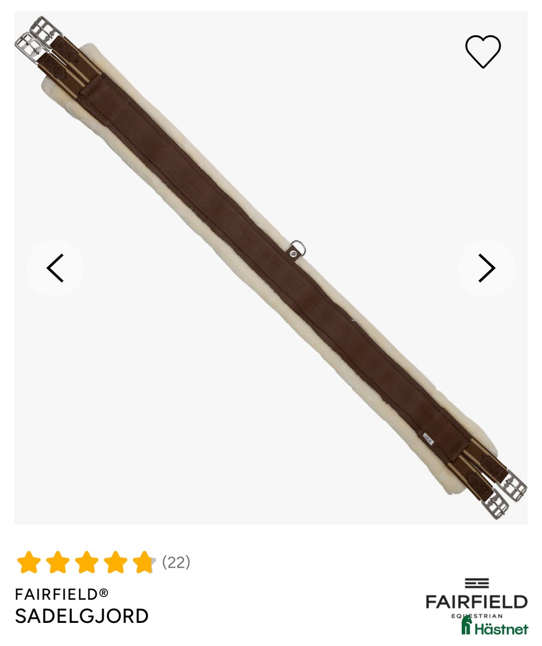 Sadeltillbehör hästutrustning till salu: Fluffig sadelgjord 130 cm i Örby - Annons 1