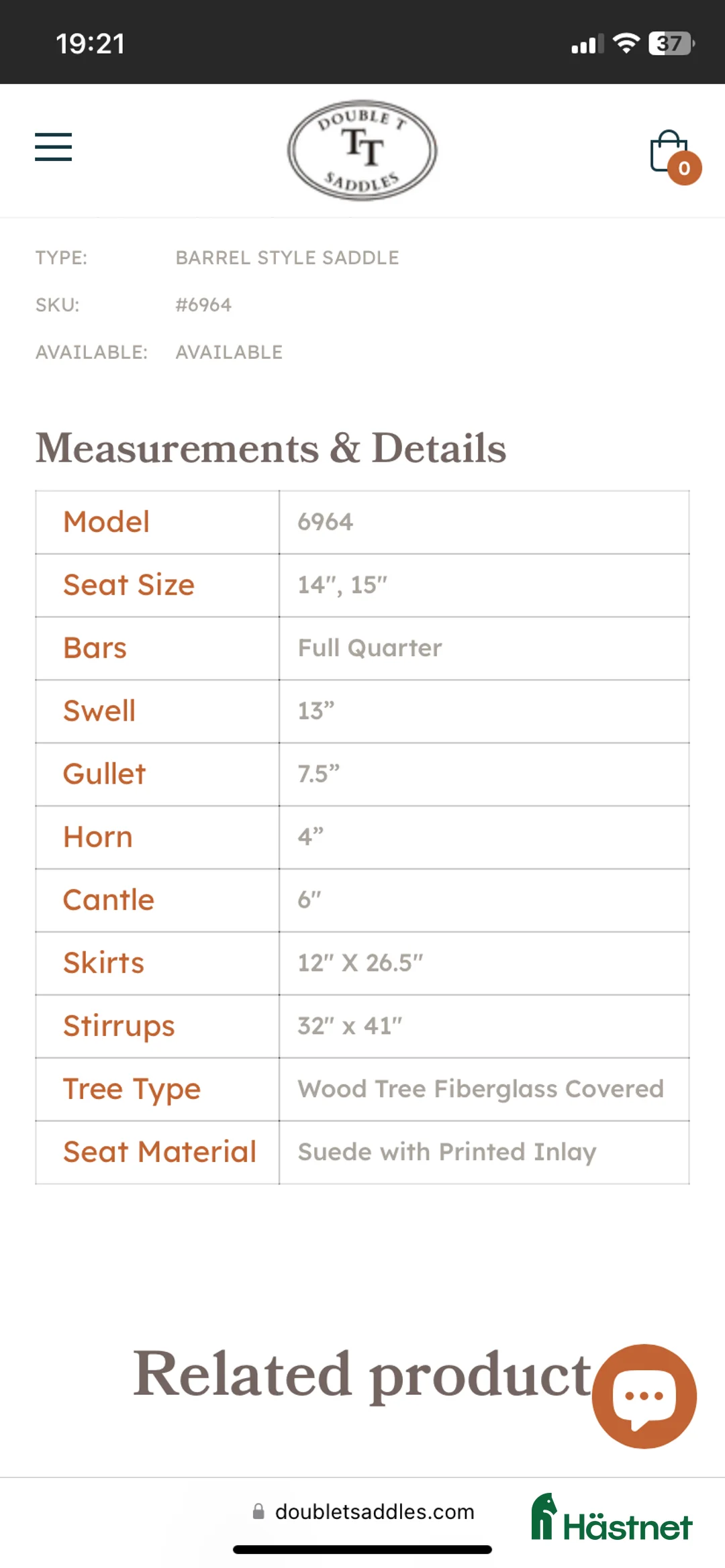 Sadlar hästutrustning till salu: Barrelsadel - Annons 7