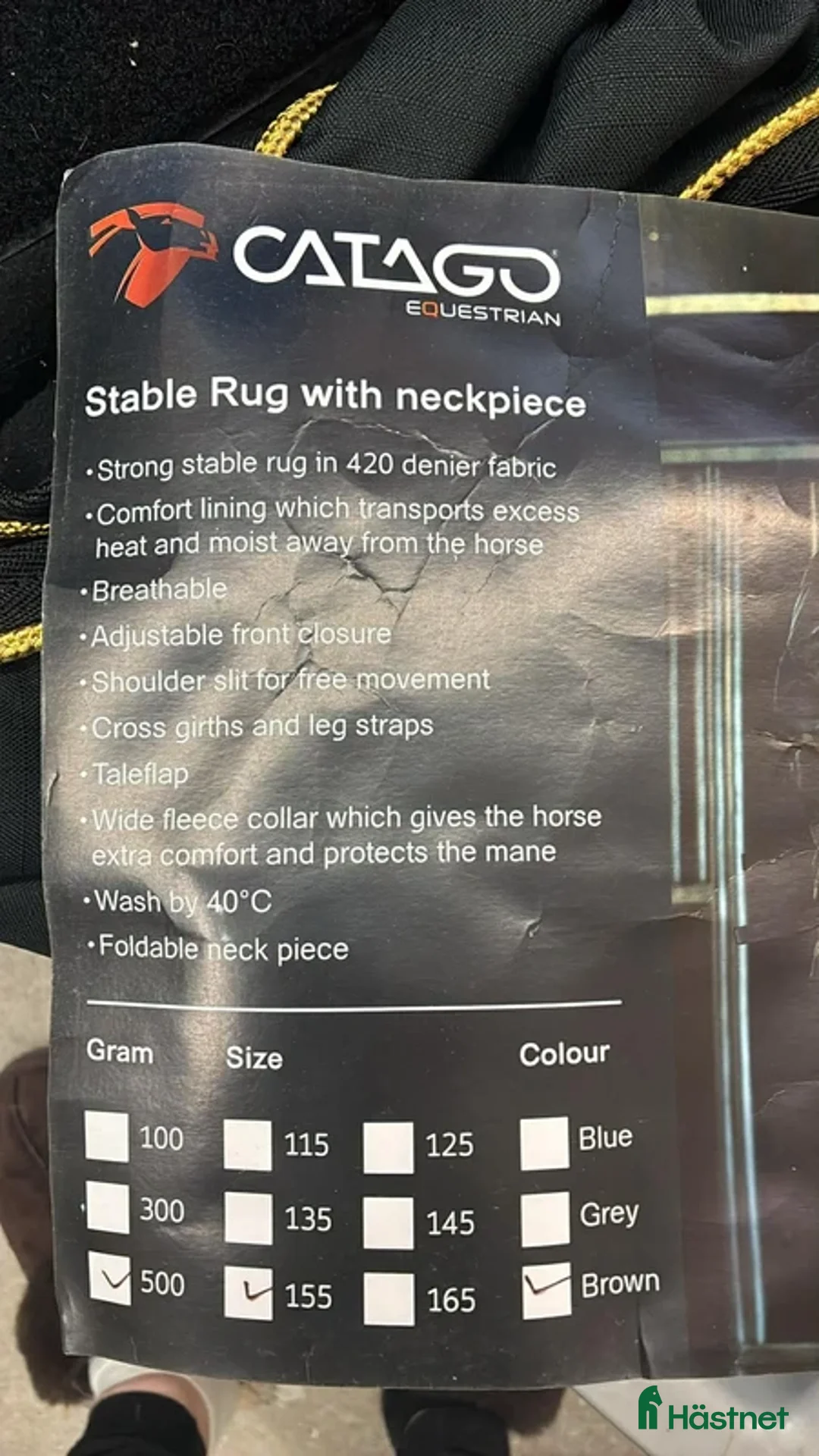 Täcken hästutrustning till salu: Catago stalltäcke med hals strl 155 – NYTT - Annons 2