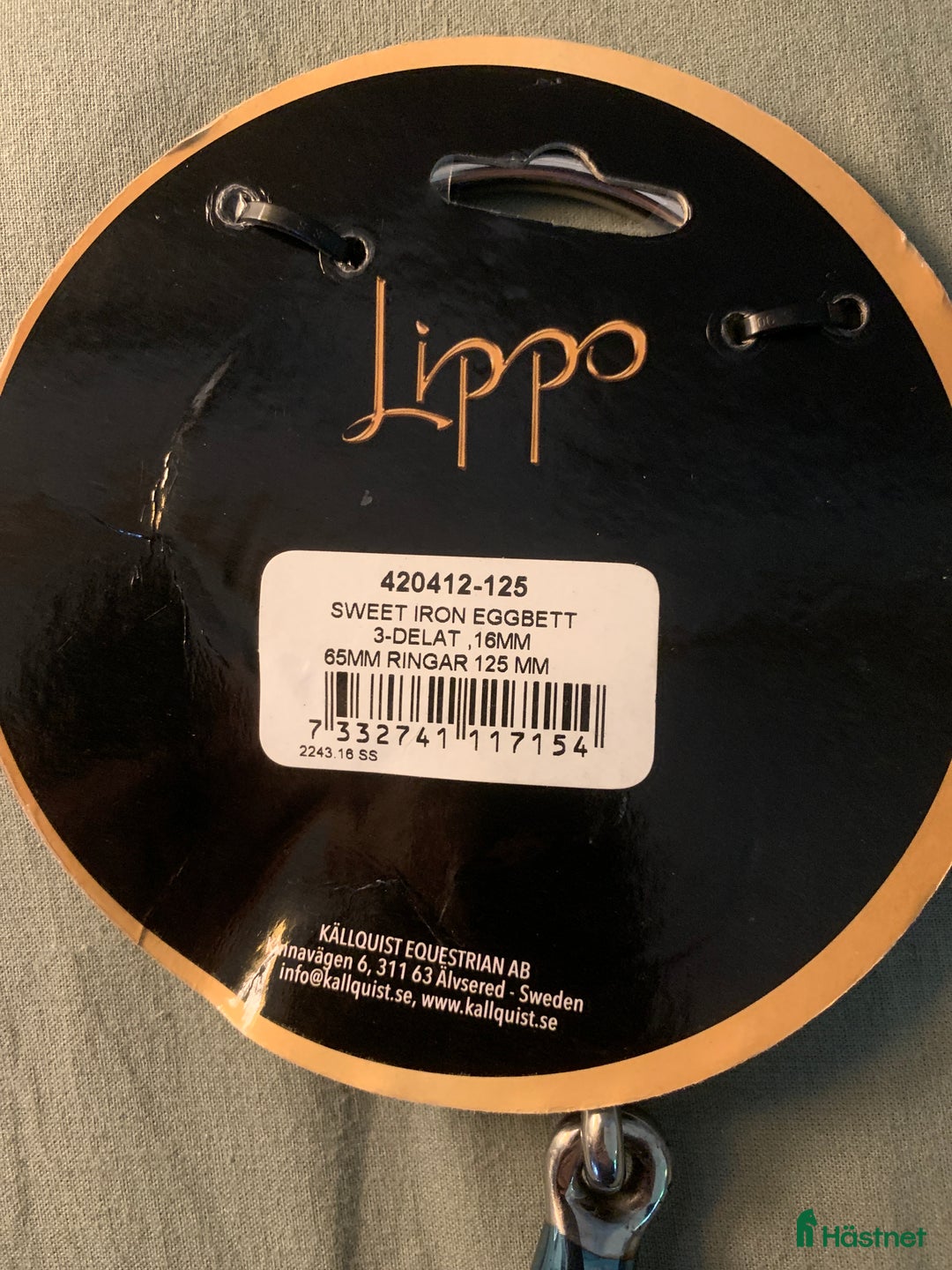 Bett hästutrustning till salu: Lippo 3-delat Eggbett Sweet Iron i Gråbo - Annons 2