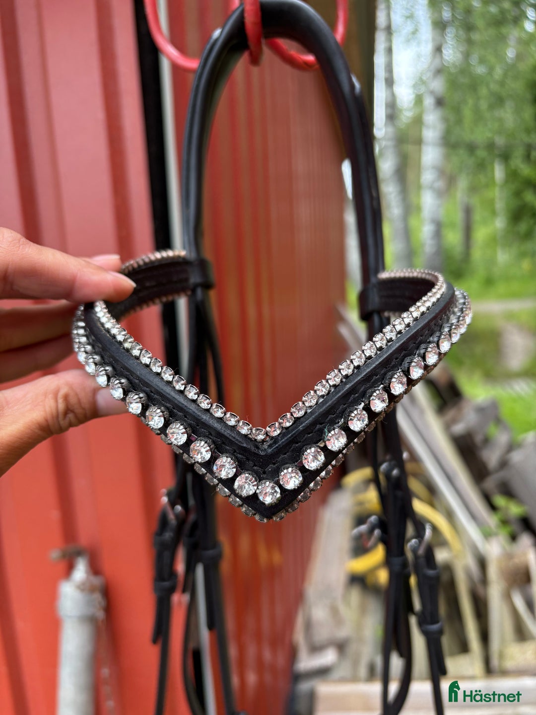 Träns hästutrustning till salu: Svart träns med Döbert pannband  i Karlstad - Annons 5