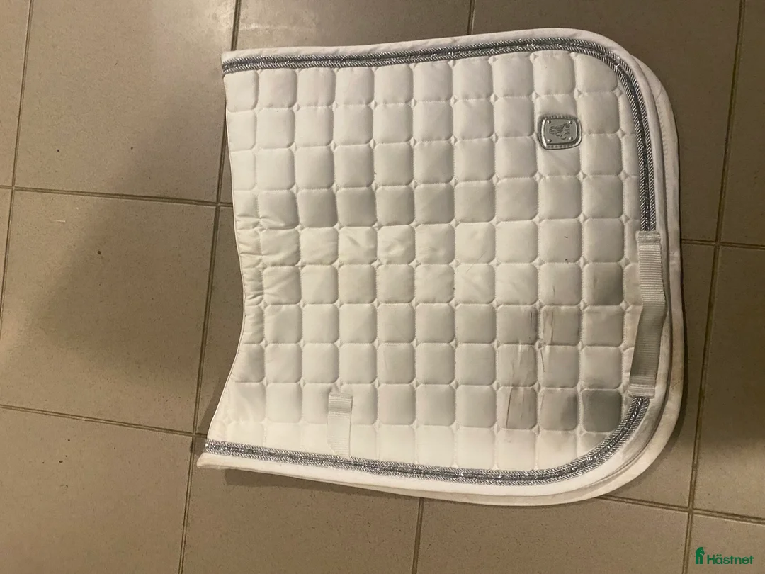 Schabrak & Vojlockar hästutrustning till salu: Vitt dressyr schabrak i strl ponny i Järna - Annons 2