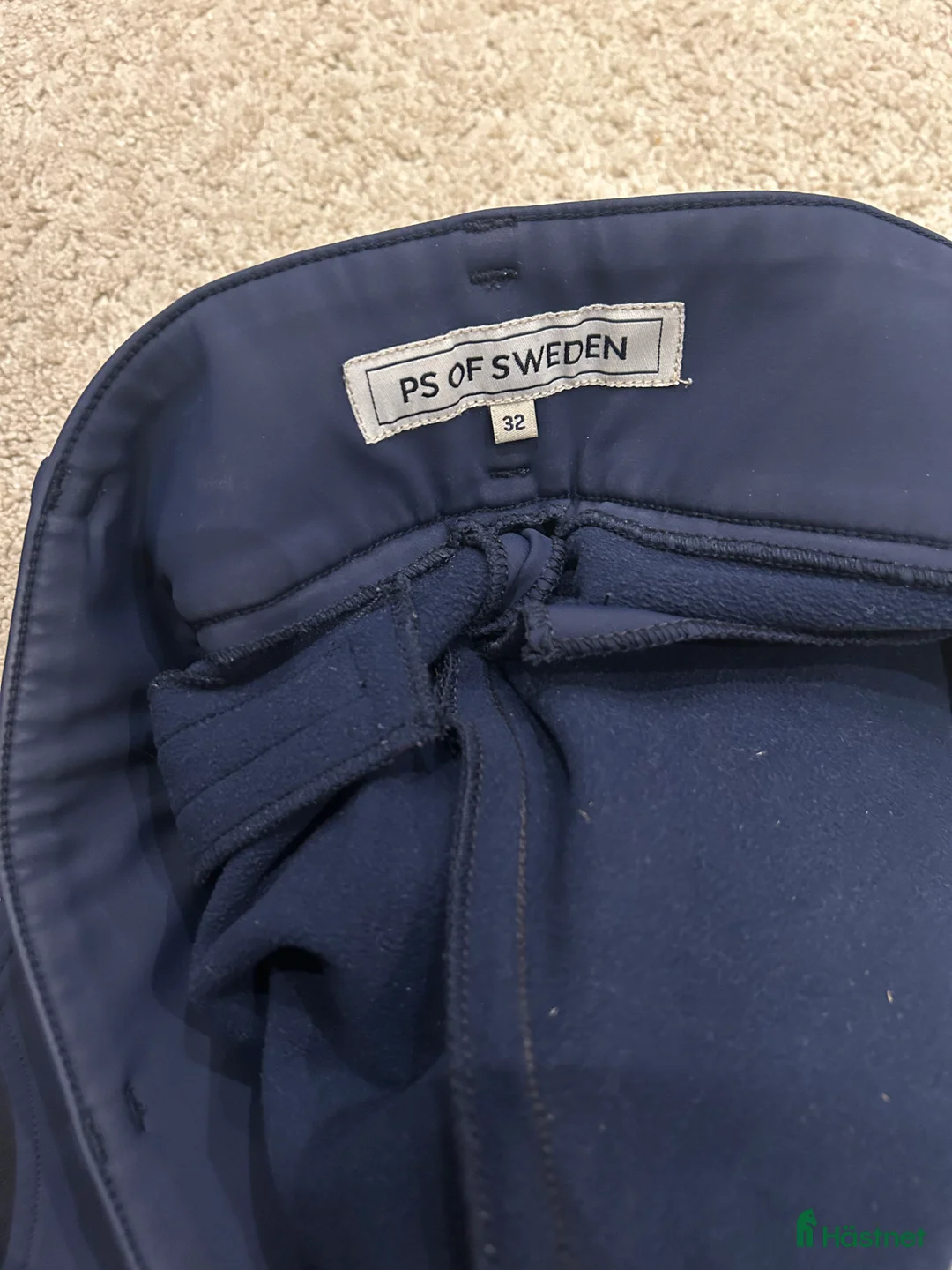 Ridbyxor ryttarutrustning till salu: Fleece fodrade marinblå ridbyxor i Enhörna - Annons 2