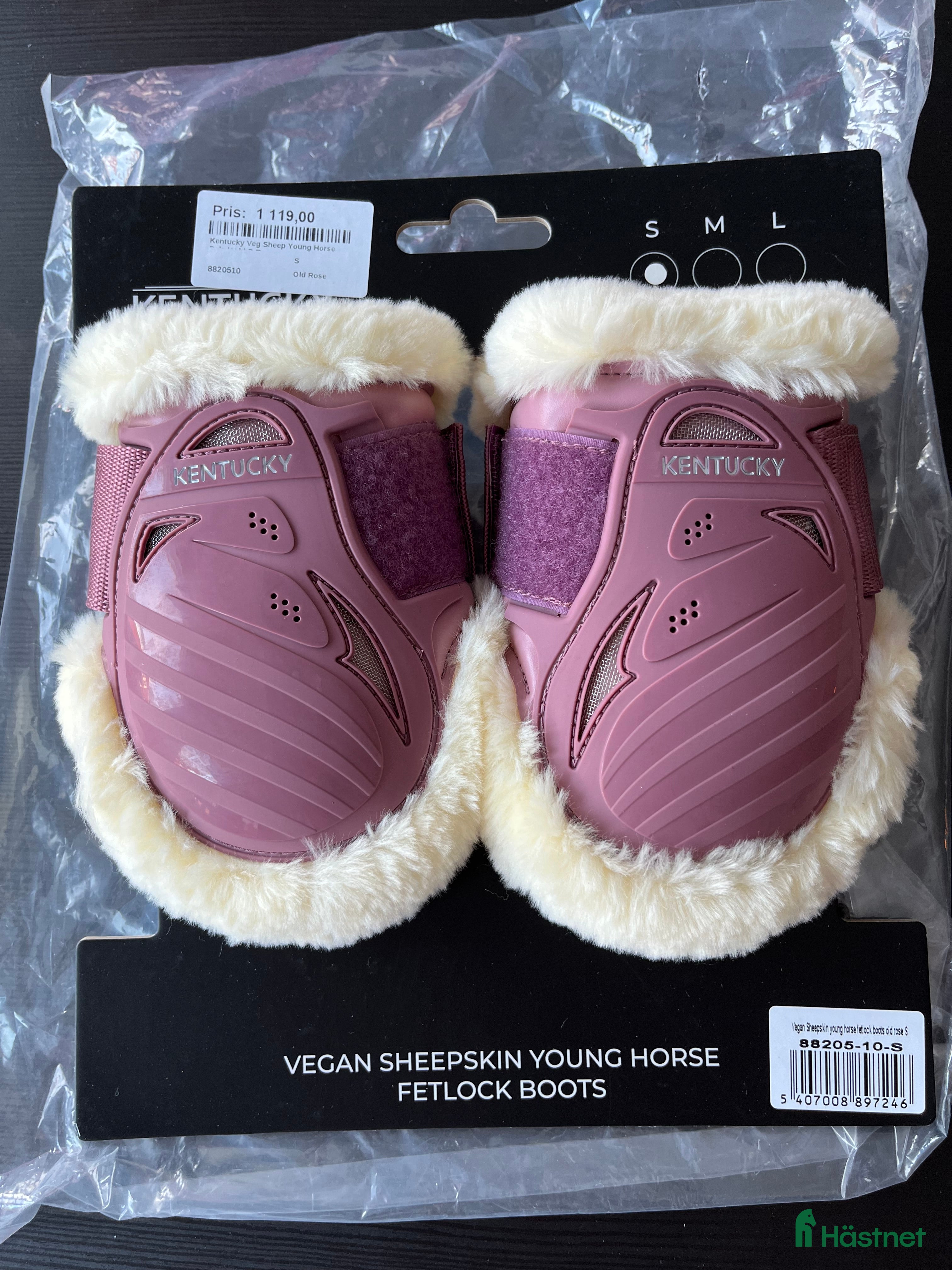 Benskydd hästutrustning NWT Kentucky Rosa skrykkappor i bambu och fluff - Annons 3