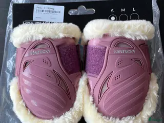 Benskydd hästutrustning NWT Kentucky Rosa skrykkappor i bambu och fluff - Annons 3