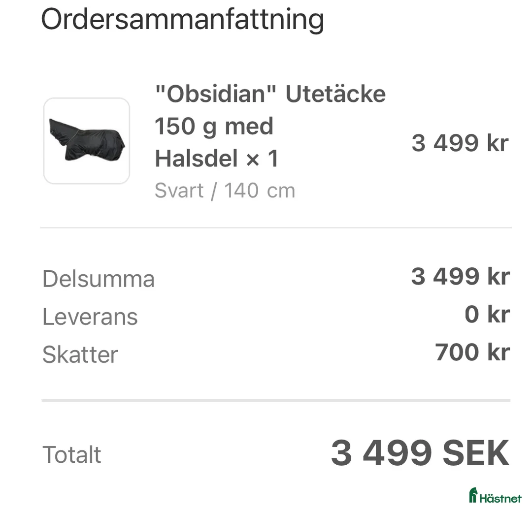 Täcken hästutrustning till salu: Back on Track "Obsidian" Utetäcke 150g m halsdel  i Örkelljunga - Annons 4