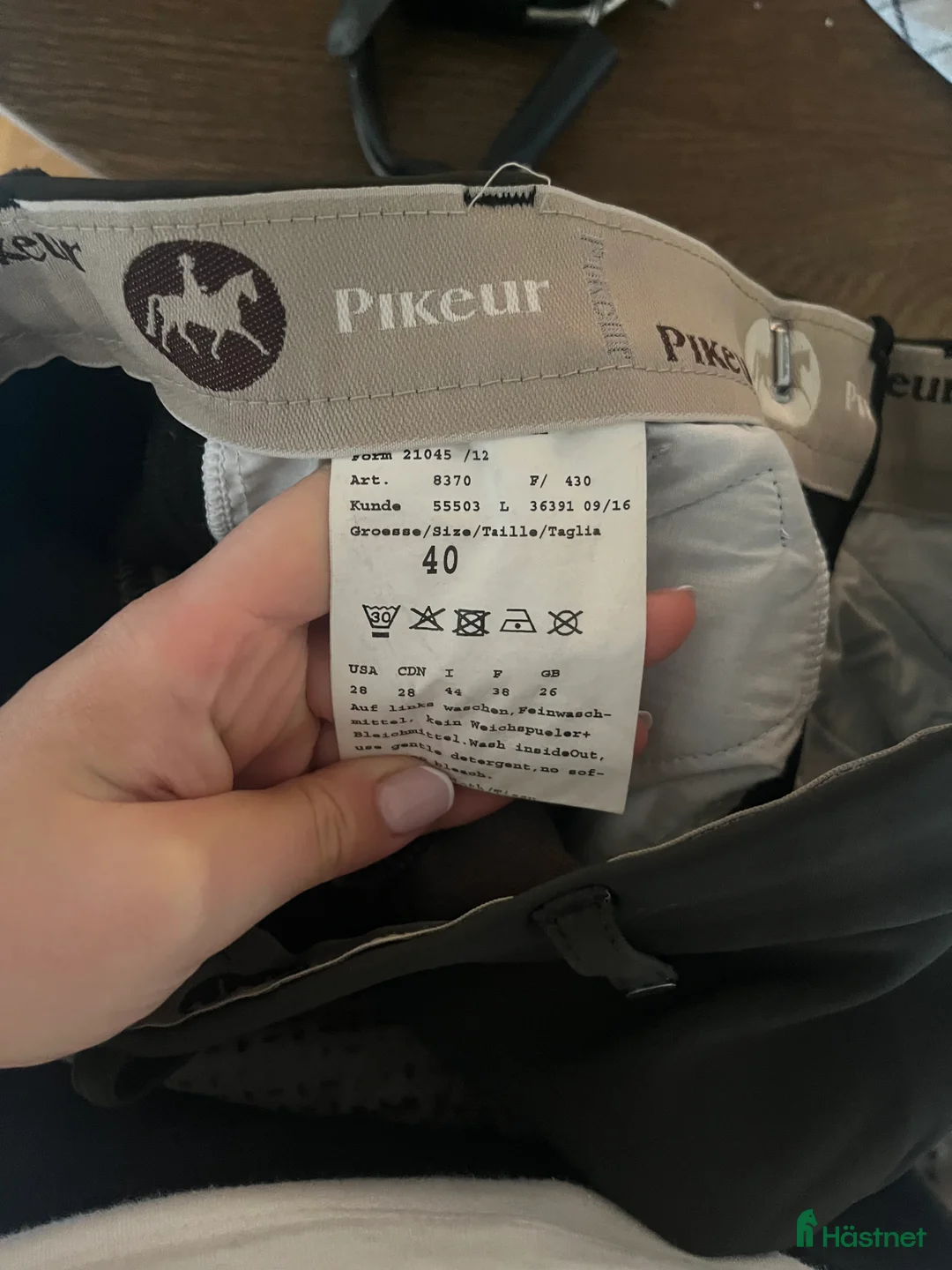 Ridbyxor ryttarutrustning till salu: Pikeur ridbyxor använda ca 3 gånger  i Lidingö - Annons 5