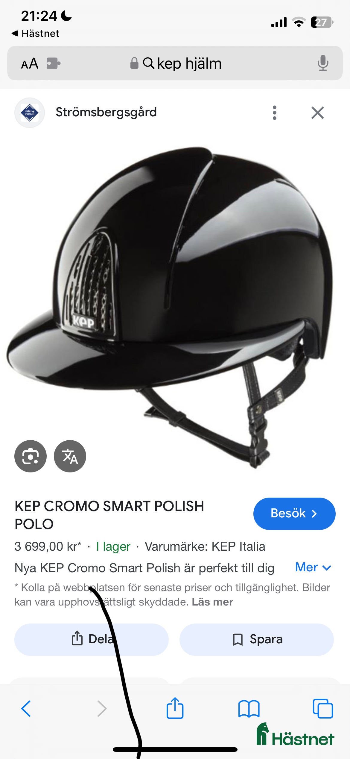 Hjälmar ryttarutrustning till salu: SÖKES kep hjälm - Annons 17