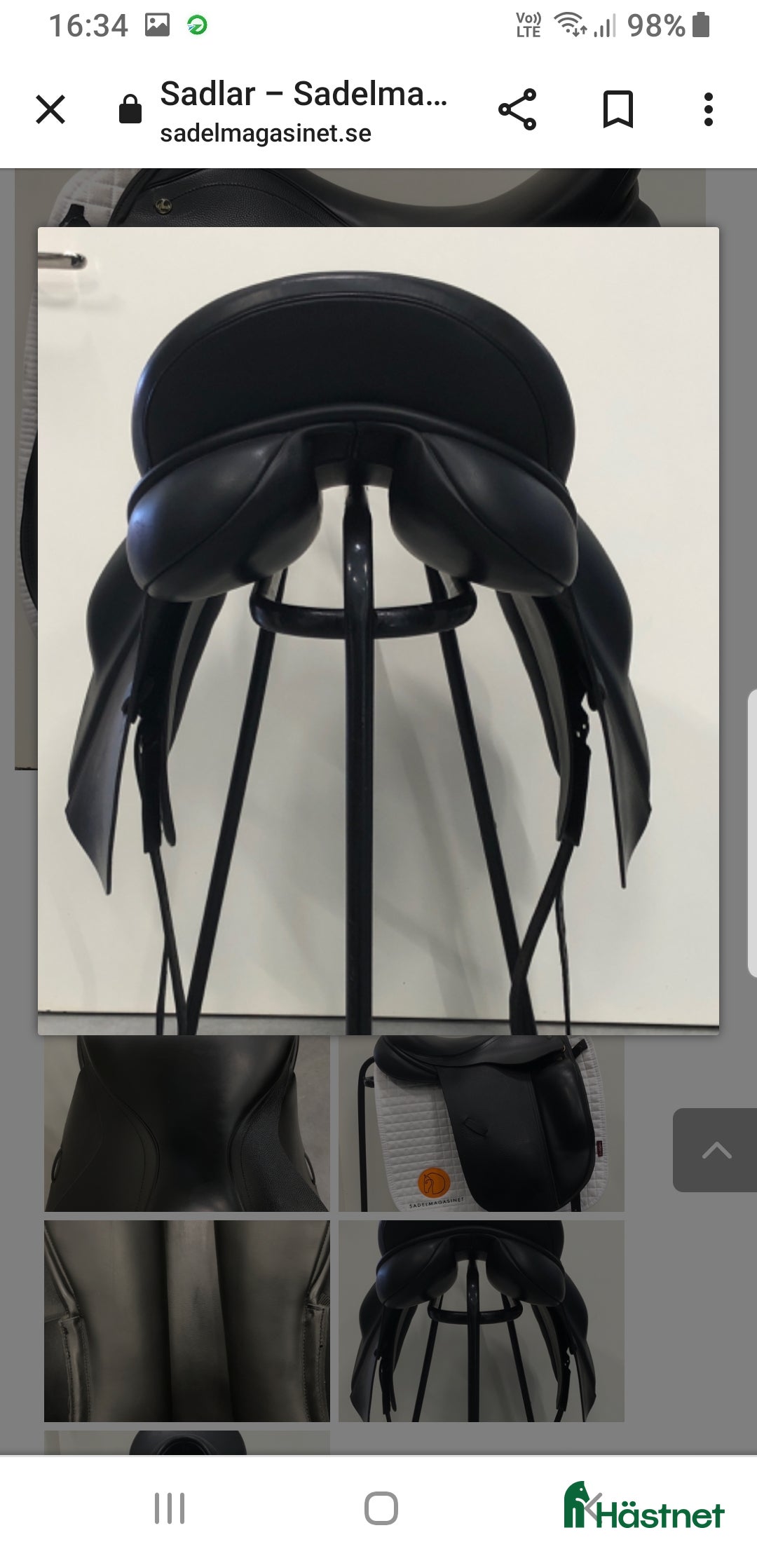 Sadlar hästutrustning till salu: Dressyrsadel  i Holm - Annons 3