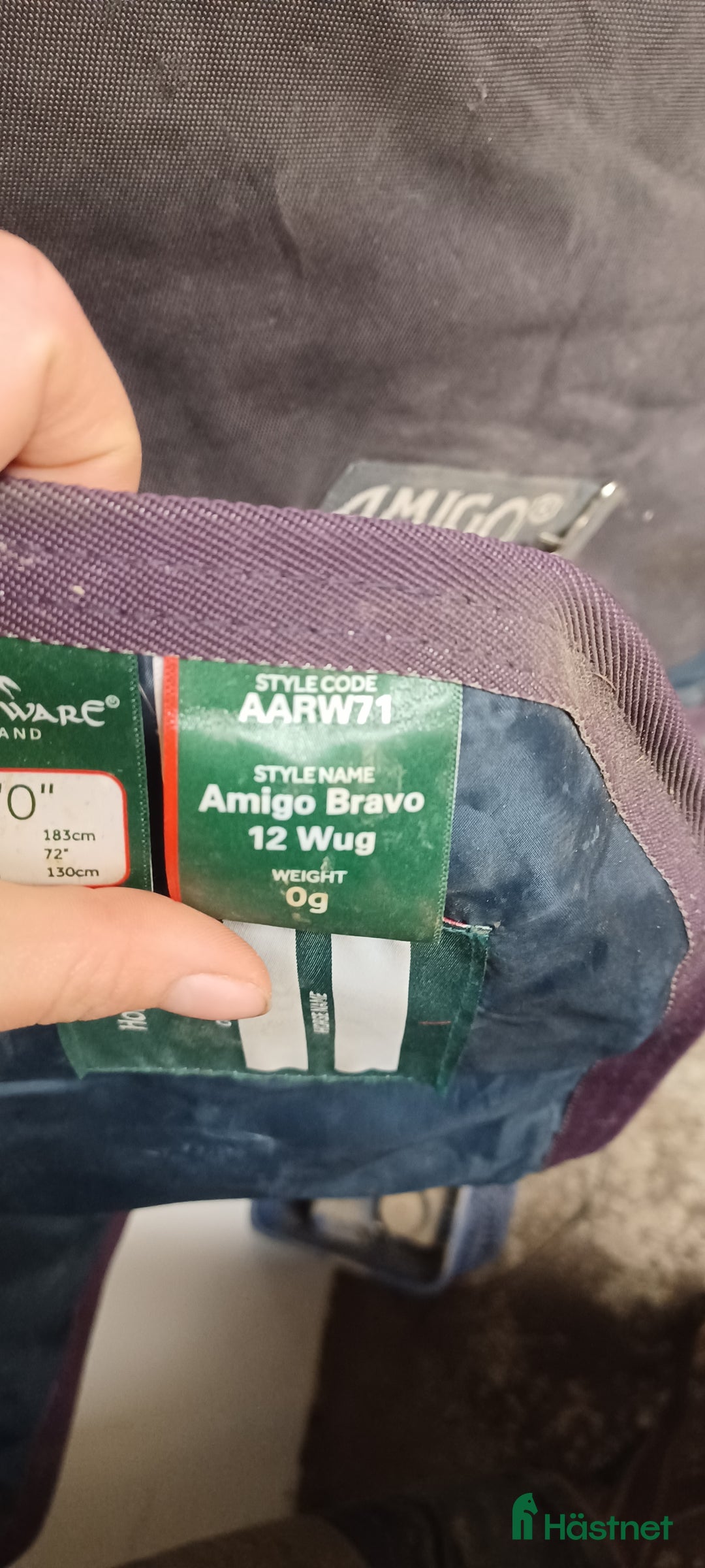 Täcken hästutrustning till salu: Amigo halvhals 0g i Skultuna - Annons 2