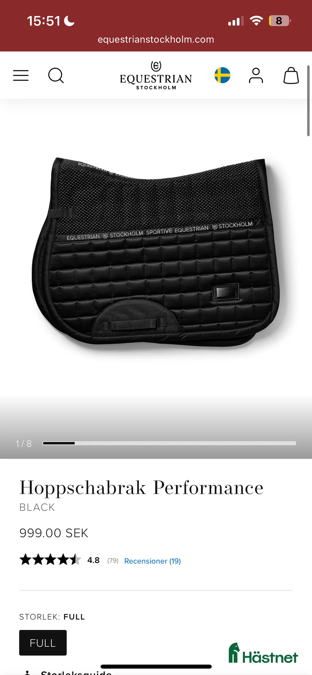 Schabrak & Vojlockar hästutrustning till salu: Equestrian Stockholm schabrak i Hofors - Annons 3