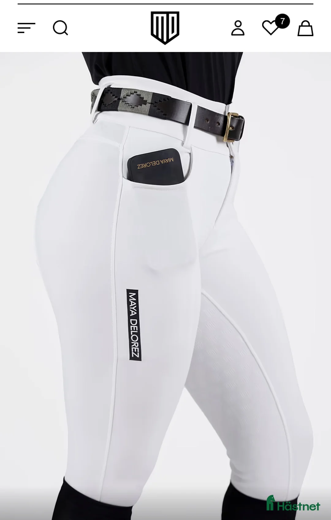 Ridbyxor ryttarutrustning till salu:  Vita Tävlings byxor/ Maya delorez  i Alnö - Annons 5