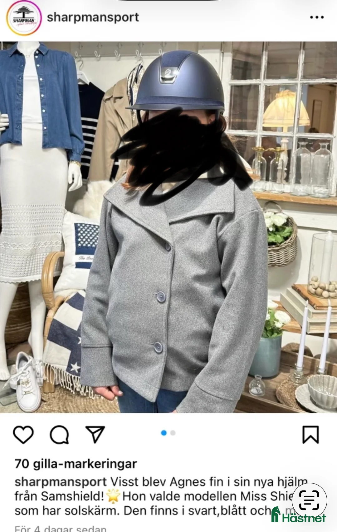 Hjälmar ryttarutrustning till salu: Miss sheild hjälm - Annons 2