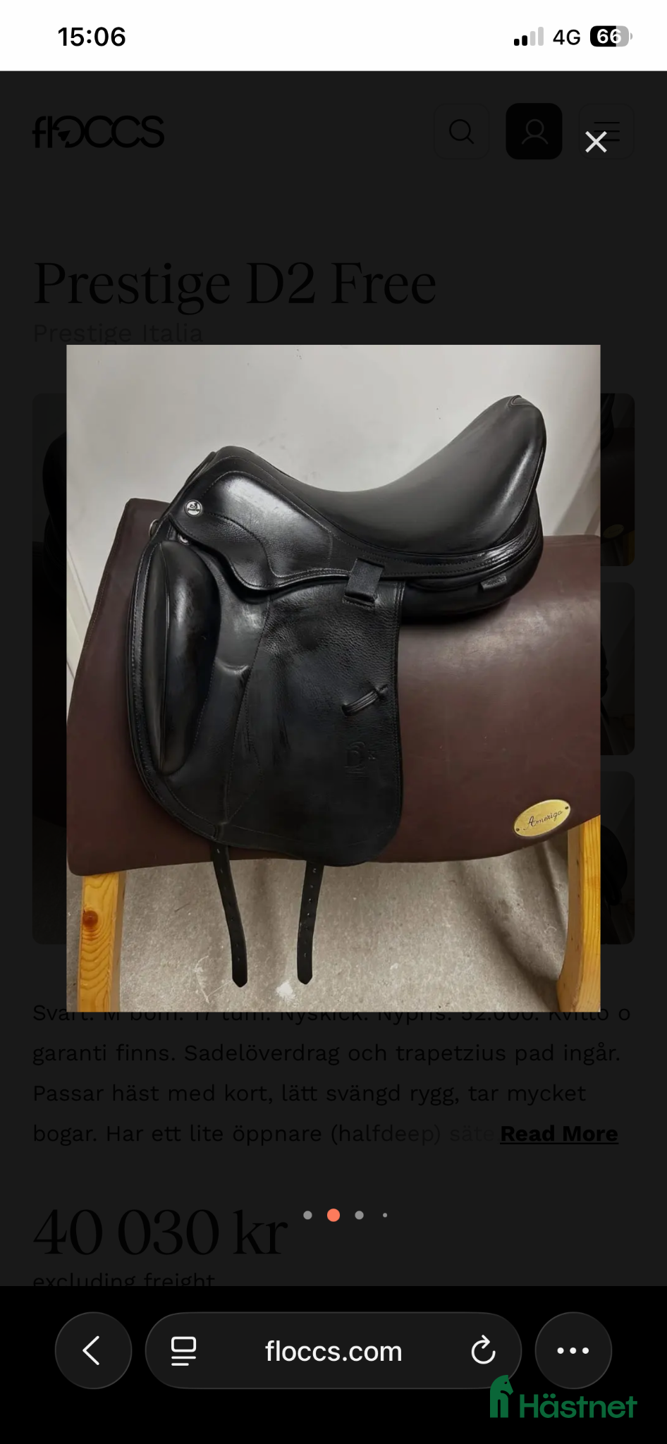 Sadlar hästutrustning Prestige D2K Free - Annons 2
