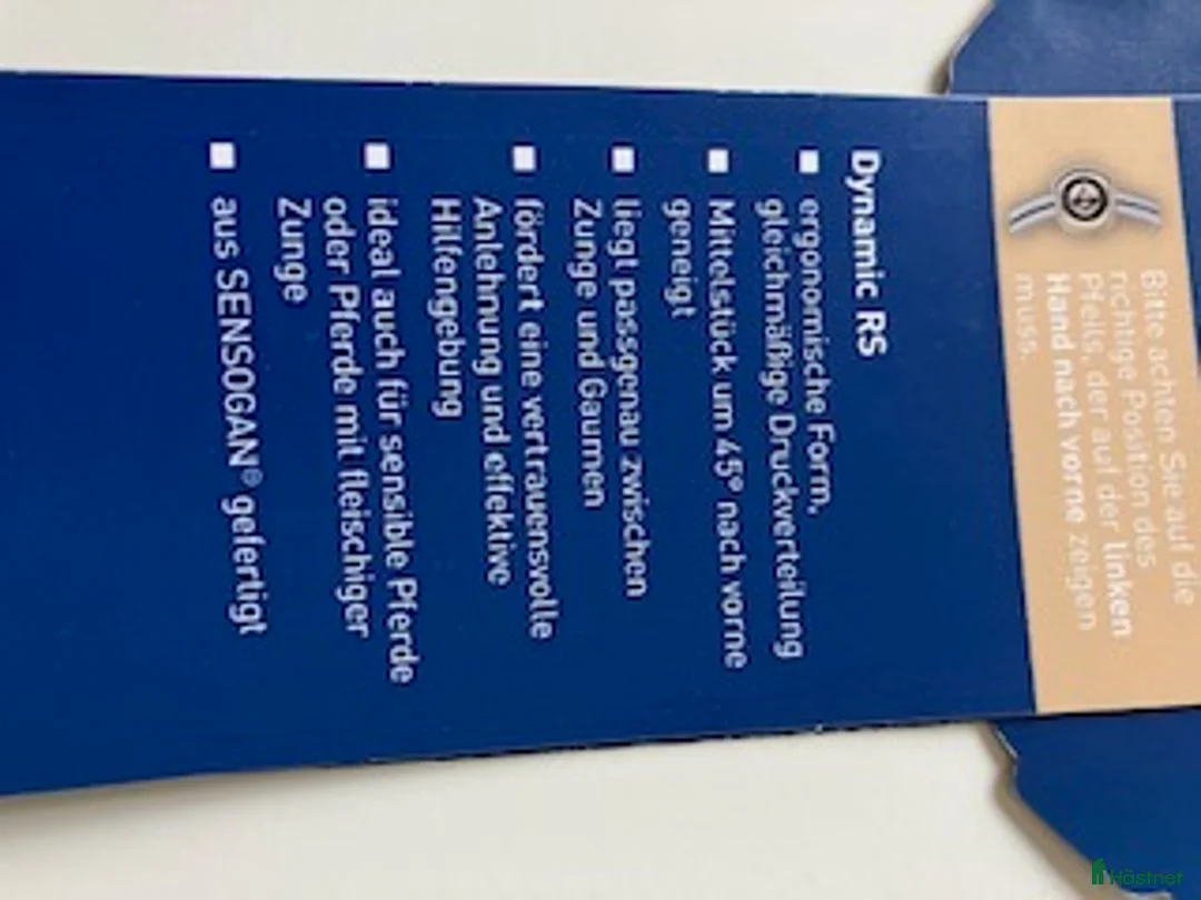 Bett hästutrustning till salu: Sprenger Dynamic RS Eggbett D-Ring 3-delat, 12,5cm i Skänninge - Annons 3