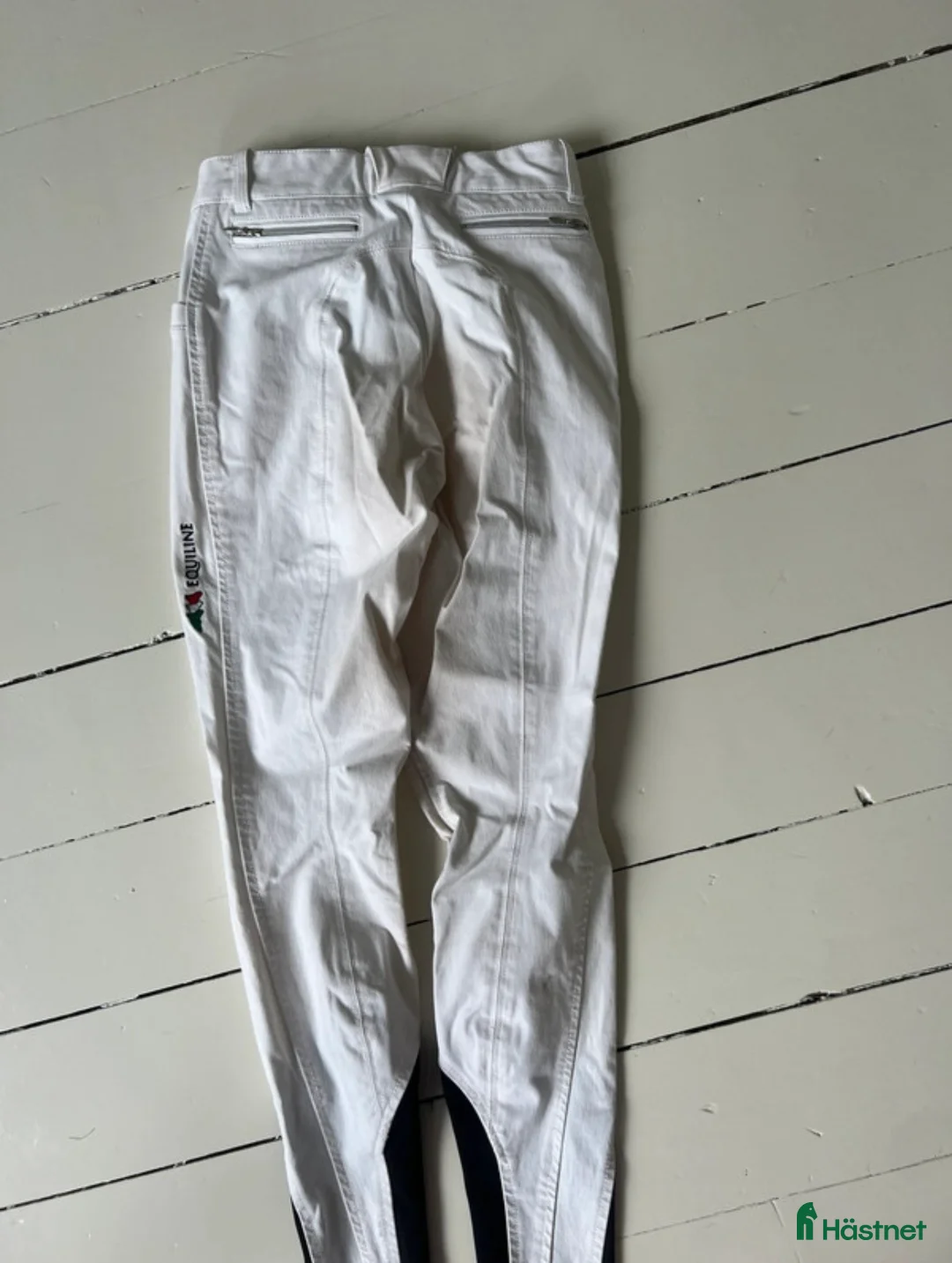 Ridbyxor ryttarutrustning till salu: Equiline ridbyxor vita  - Annons 5