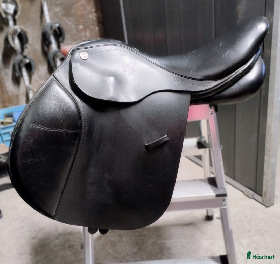 Sadlar hästutrustning till salu: Svart Fairfield flatback stl 17". - Annons 1